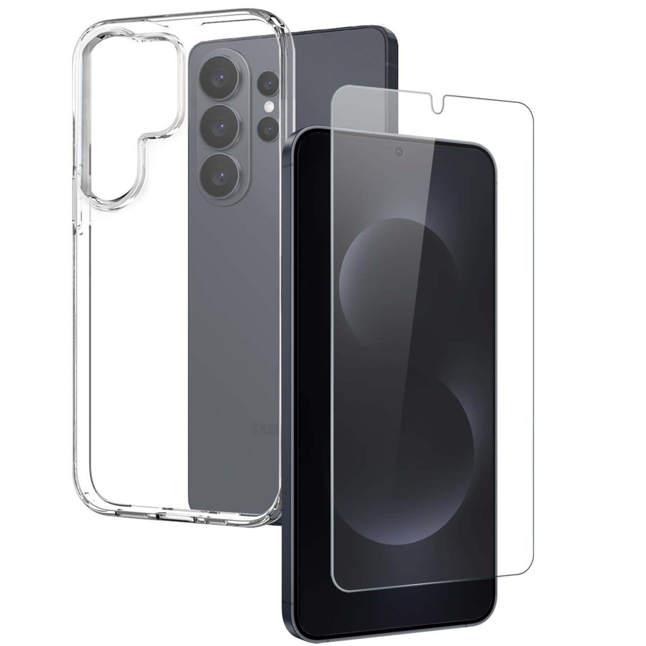 F&uuml;r Samsung Galaxy S26 Ultra TPU Schutz H&uuml;lle + 9H Glas Transparent 