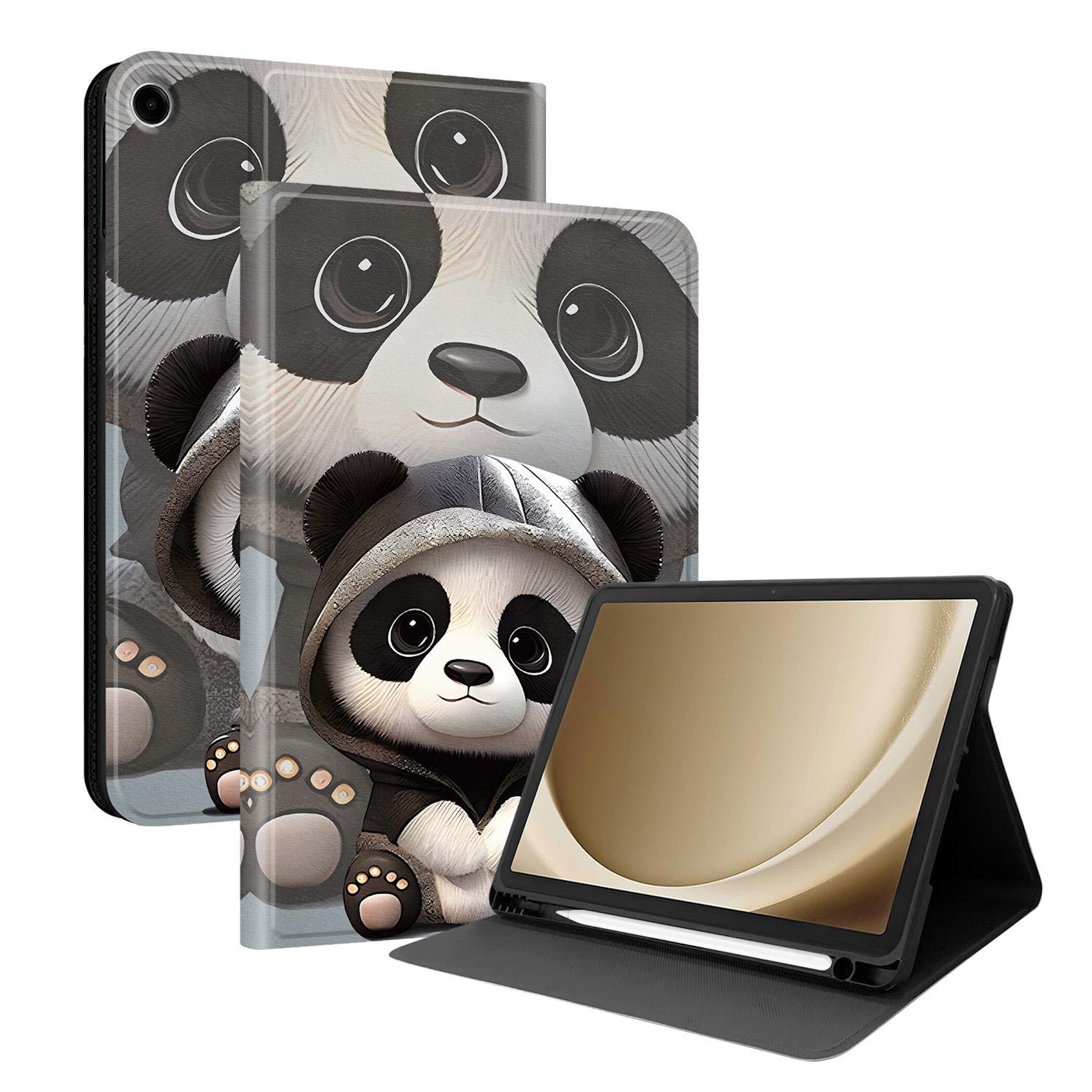 F&uuml;r Samsung Galaxy Tab A11+ / Tab A9 + Kunstleder Motiv Tasche 