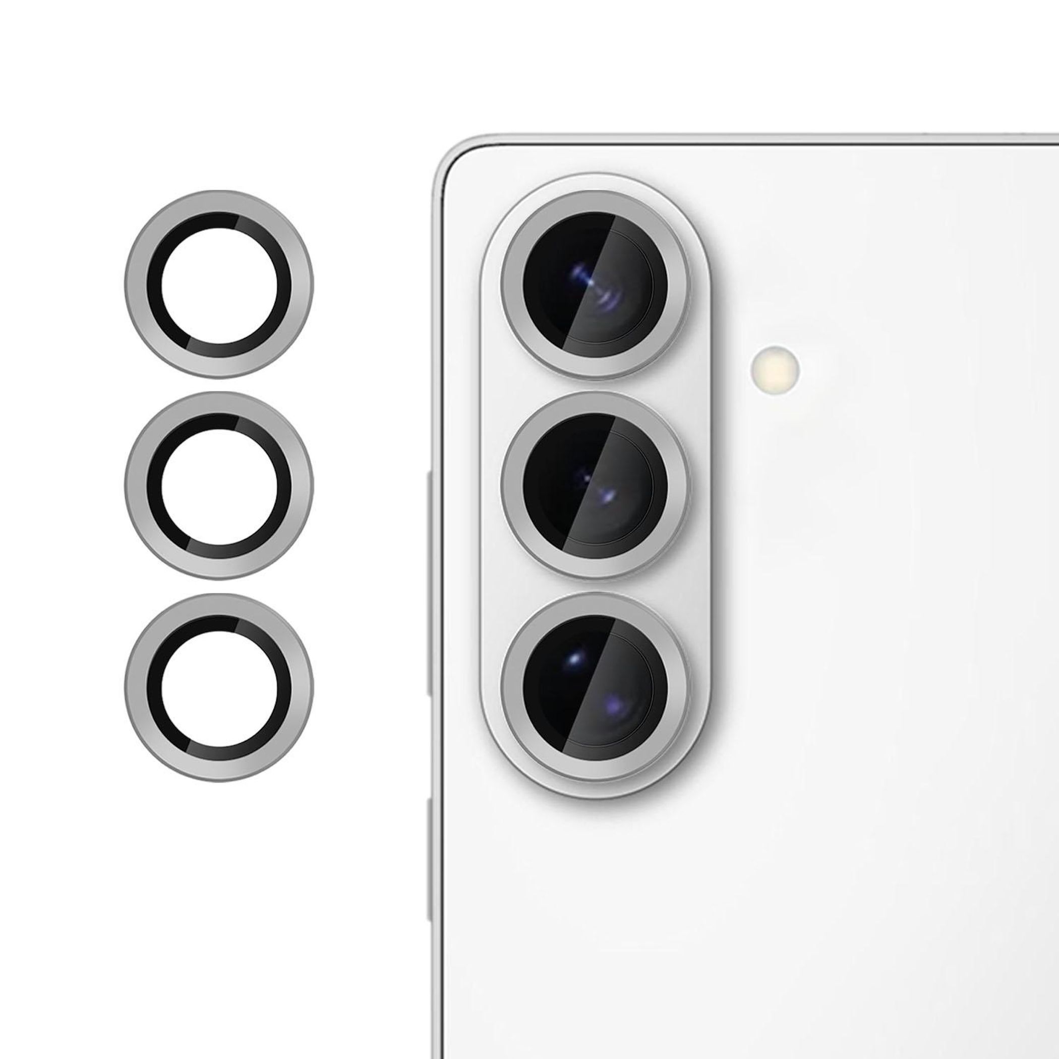 F&uuml;r Samsung Galaxy S26 5G Kalebol 9H Kamera Schutzglas D&uuml;nn Grau 