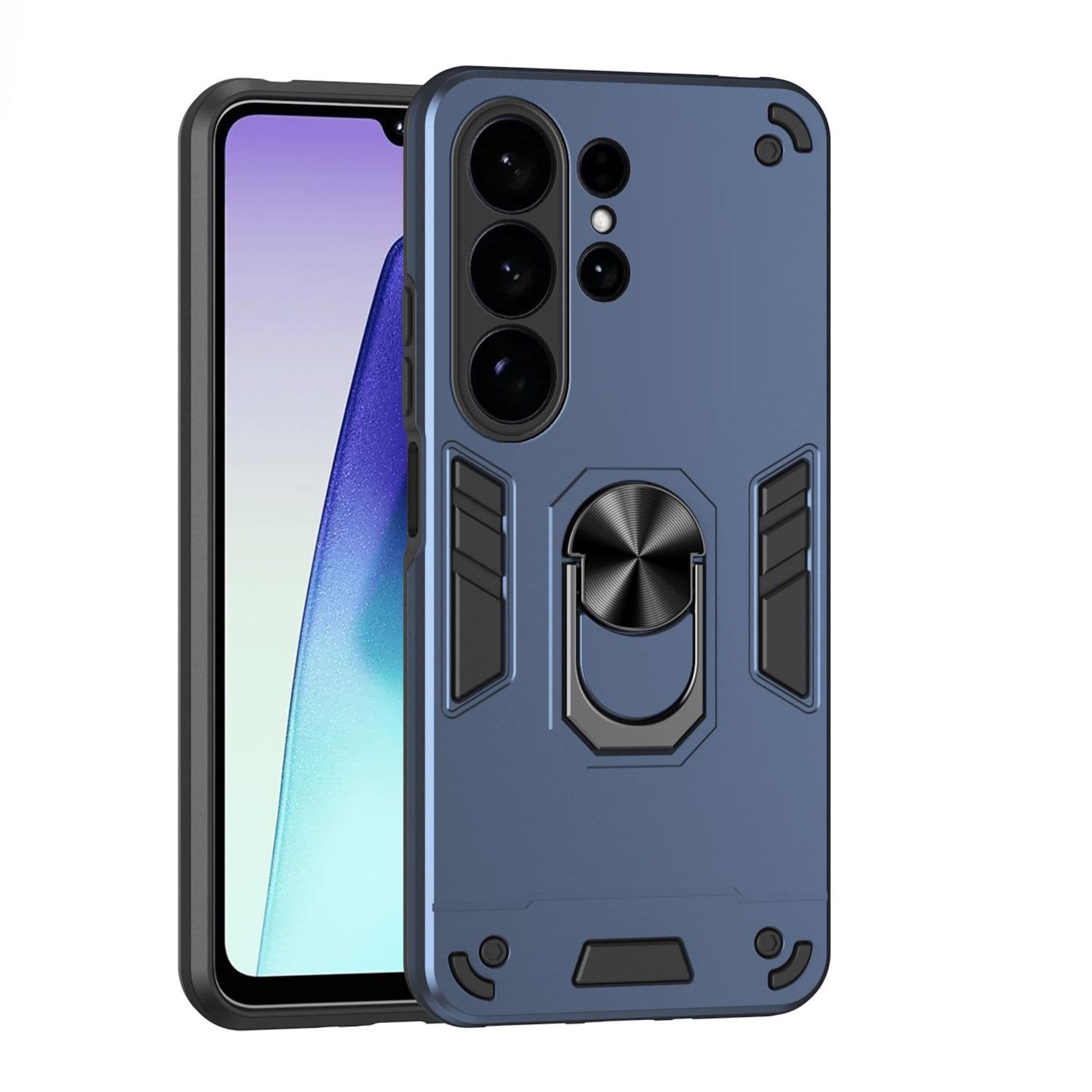 F&uuml;r Samsung Galaxy S26 Ultra 5G Armor Magnet Ring Halter H&uuml;lle Blau 