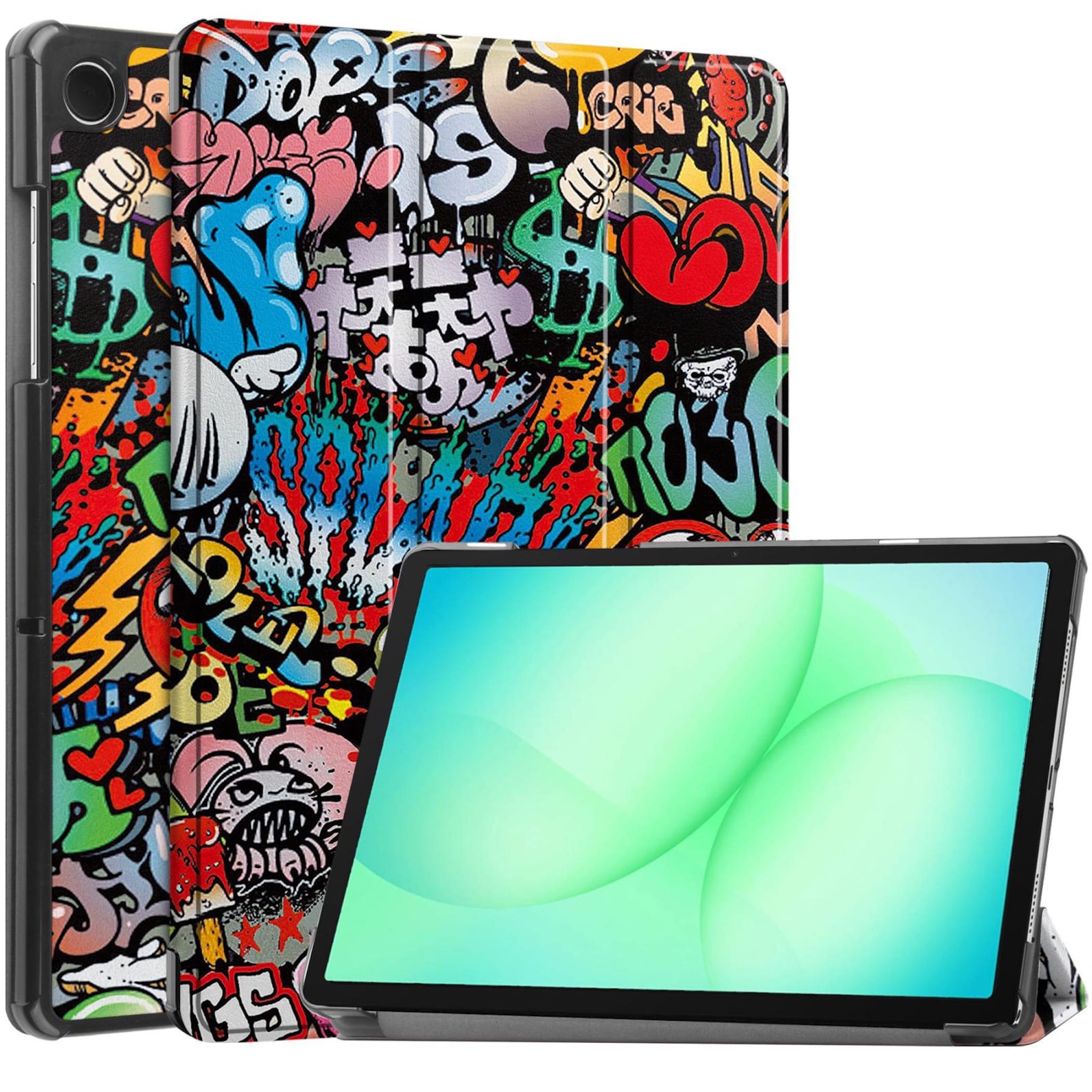 f&uuml;r Samsung Galaxy Tab A11+ Plus / A9+ Plus 3folt Smart Graffiti 