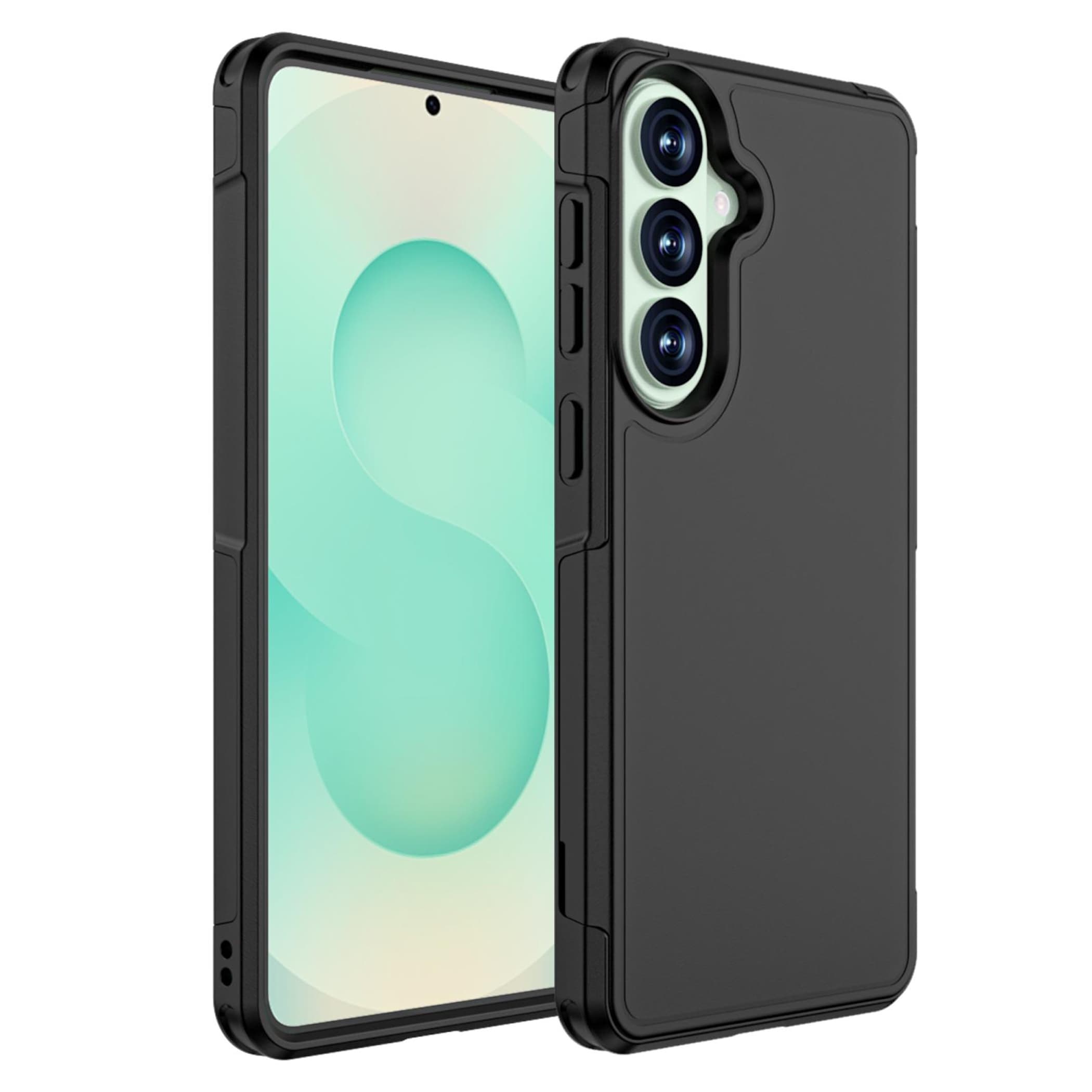 F&uuml;r Samsung Galaxy S26 Plus 5G 2teiliges RedPepper Armor H&uuml;lle Schwarz 