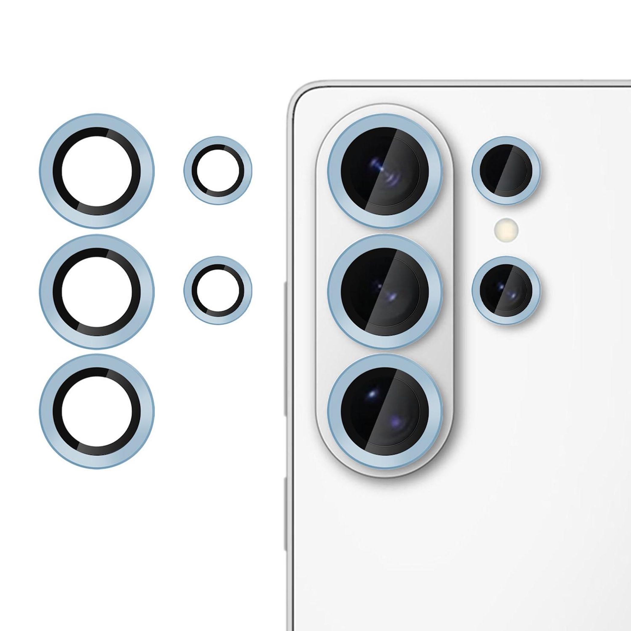 F&uuml;r Samsung Galaxy S26 Ultra Kalebol 9H Kamera Schutzglas D&uuml;nn Blau 