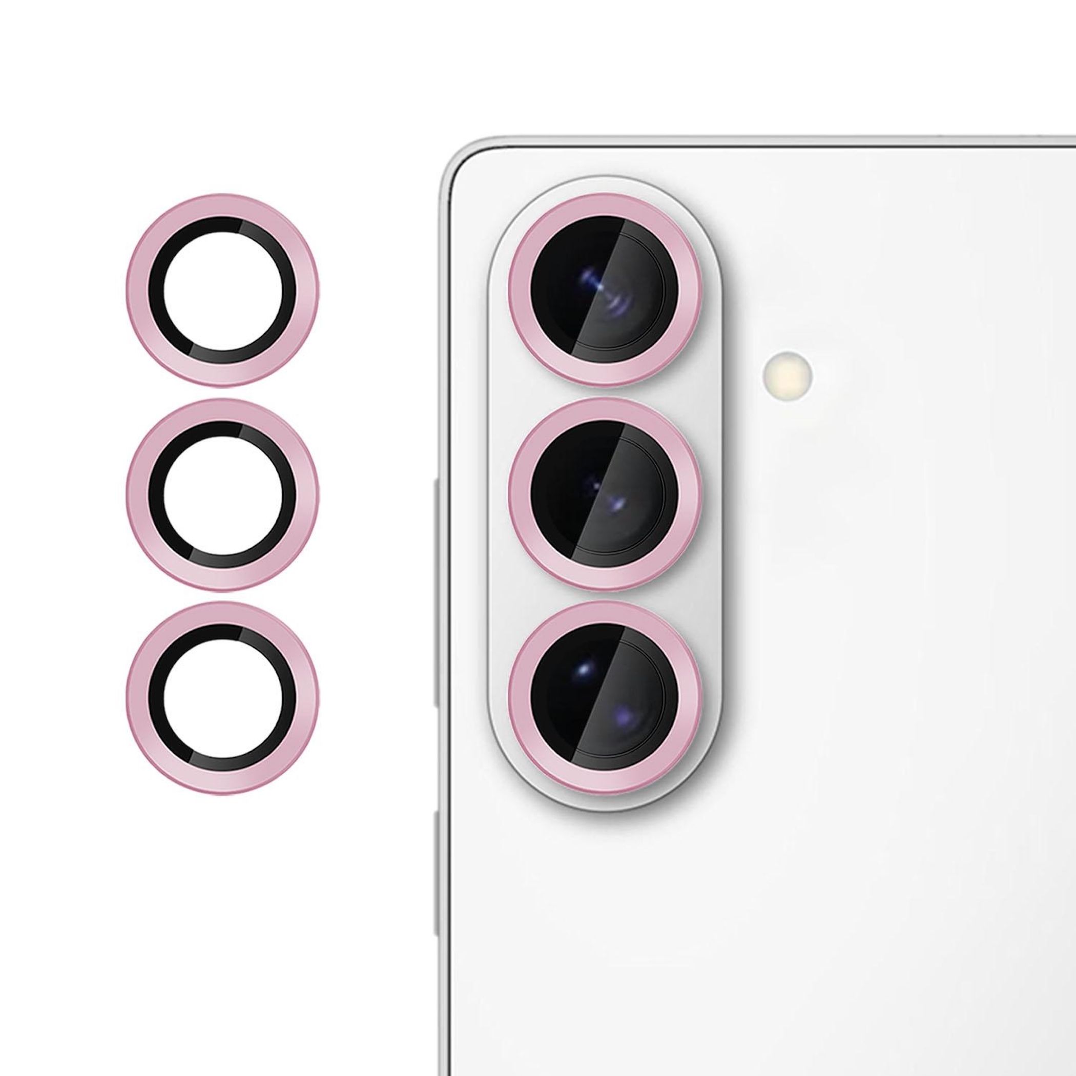 F&uuml;r Samsung Galaxy S26 Plus Kalebol 9H Kamera Schutzglas D&uuml;nn Rosa 