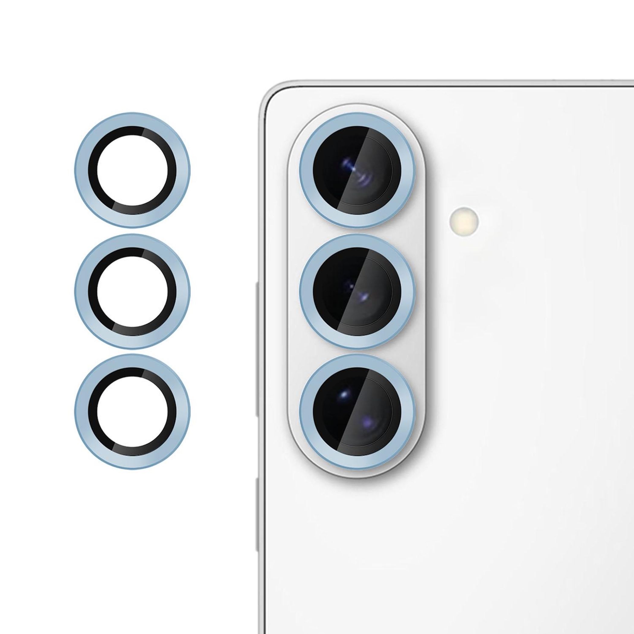 F&uuml;r Samsung Galaxy S26 Plus Kalebol 9H Kamera Schutzglas D&uuml;nn Blau 