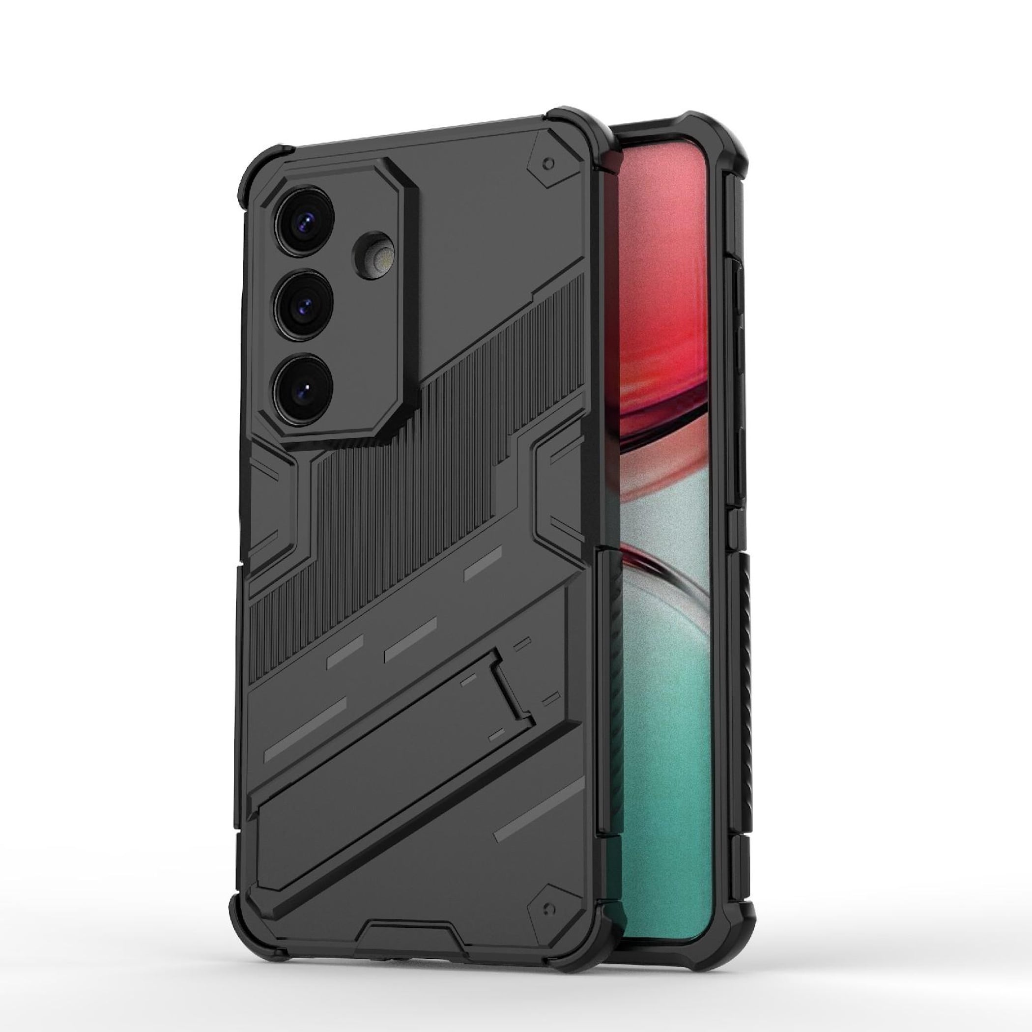 Handy H&uuml;lle Armor 2in1 f&uuml;r Samsung Galaxy S26 Plus Kunststoff Silikon Schwarz 
