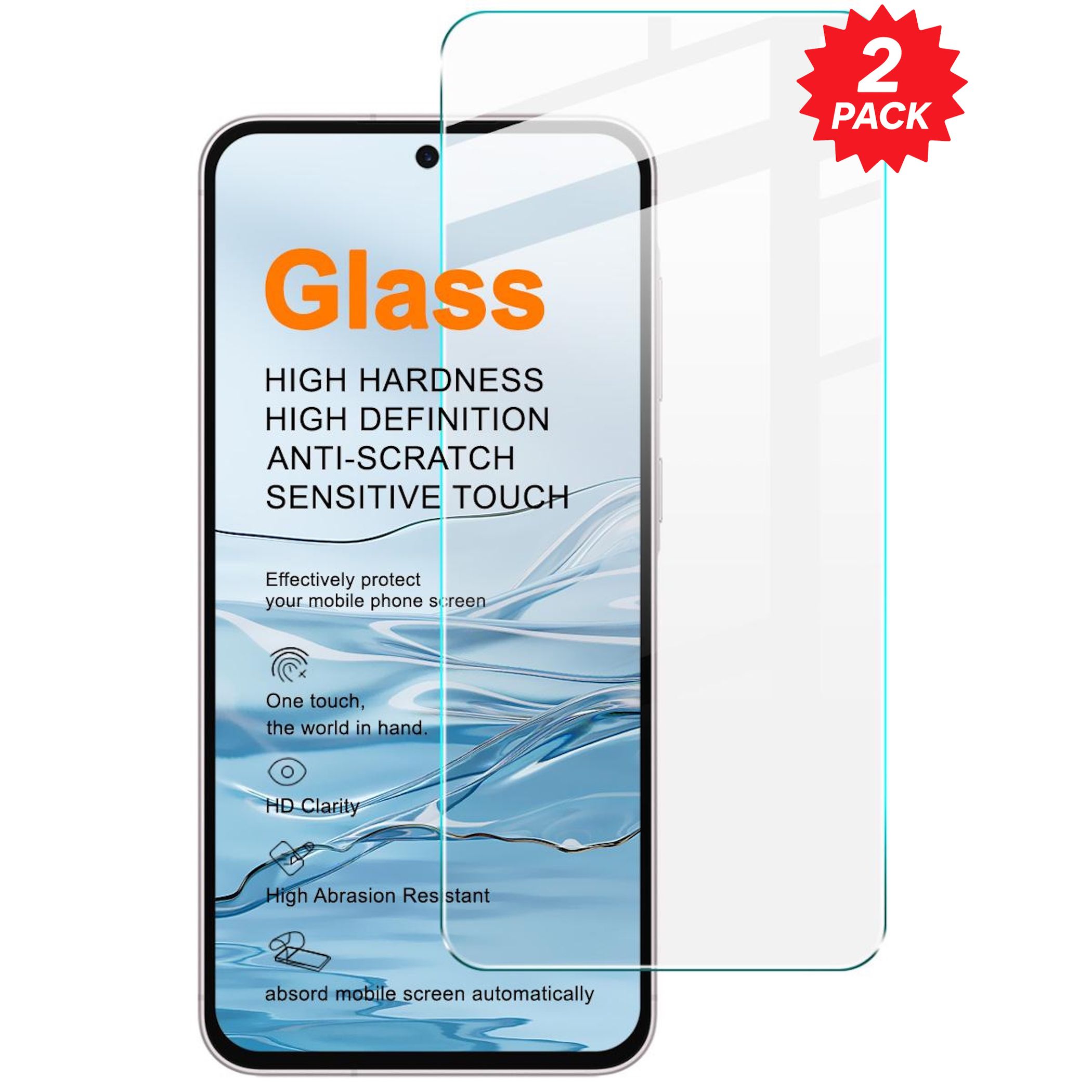 2x Schutzglas Displayschutz f&uuml;r OnePlus Nord 6 9H Hartglas Bildschirm Schutz 