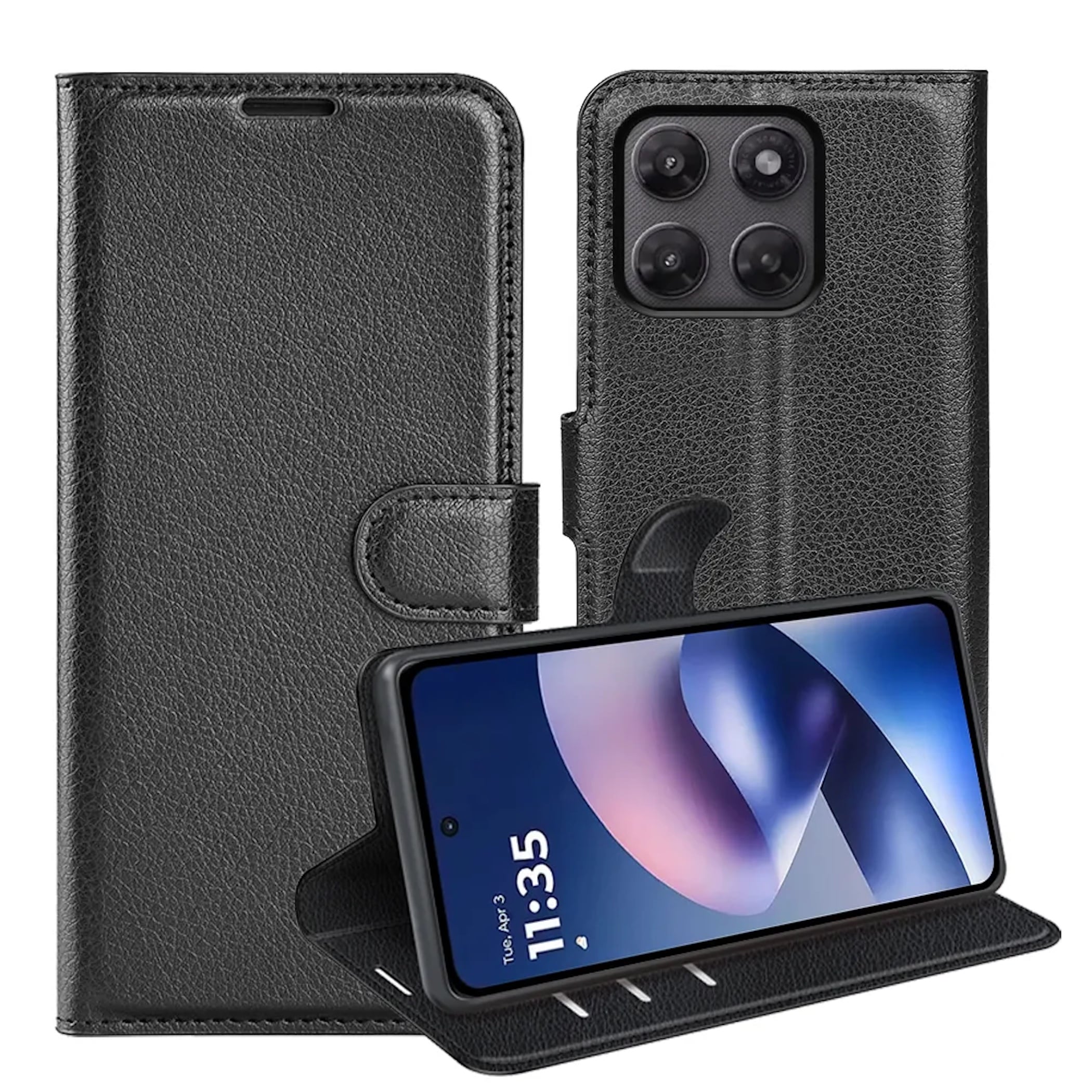 Klapph&uuml;lle Motorola Moto G37 / Power G47 5G Kunstleder Schutz Tasche 