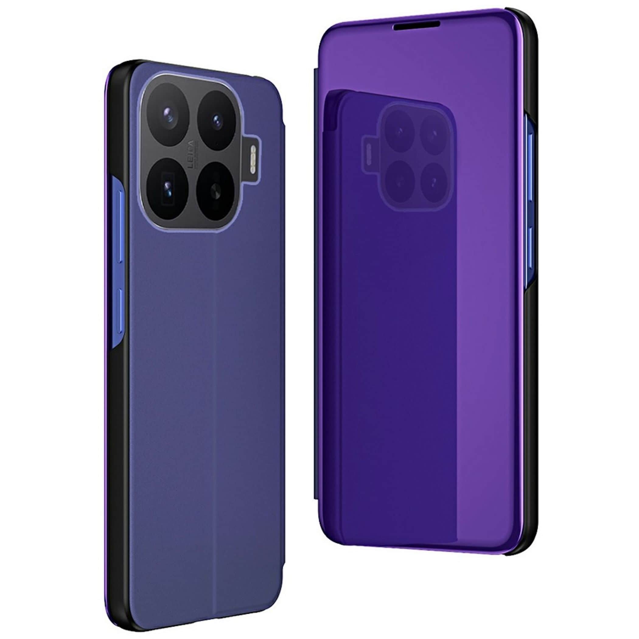 Handy H&uuml;lle Flipcase f&uuml;r Xiaomi 17T Spiegel Smart Wake UP Cover Lila 