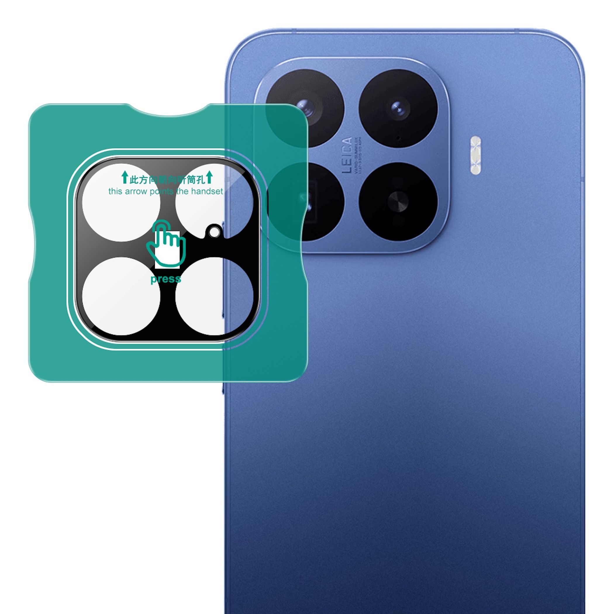 Kamera Schutzglas Linsenschutz f&uuml;r Xiaomi Modelle 9H Hartglas mit Anbringhilfe 