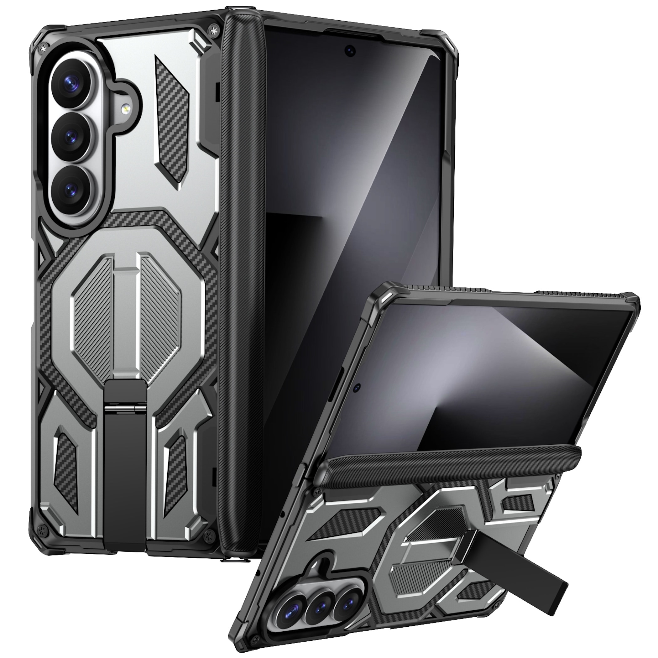 Handyh&uuml;lle Klapph&uuml;lle Kickstand f&uuml;r Samsung Galaxy Z Fold8 Ultra / 7 5G Fold8 5G 