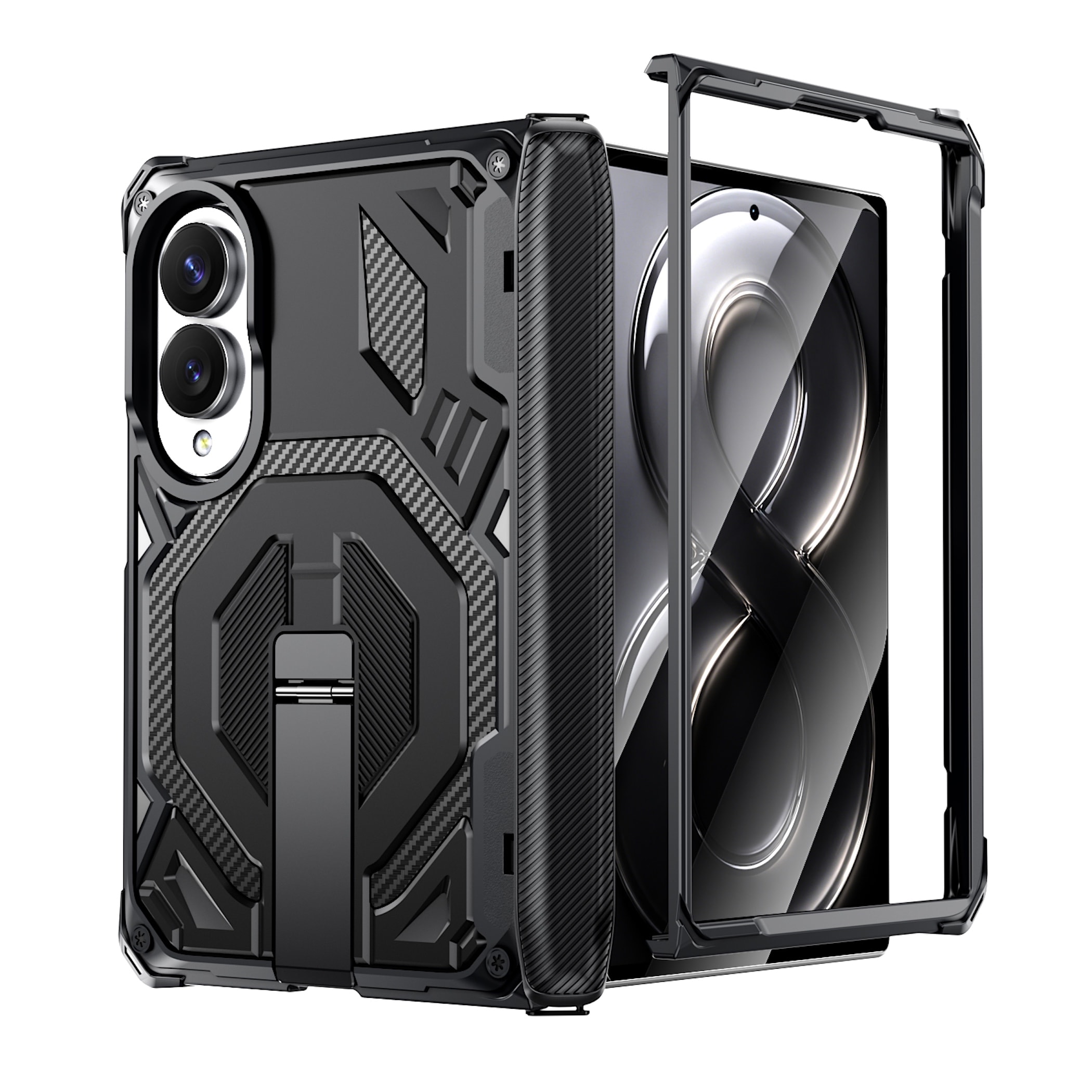 Handyh&uuml;lle Klapph&uuml;lle Kickstand f&uuml;r Samsung Galaxy Z Fold8 Ultra / 7 5G Fold8 5G 