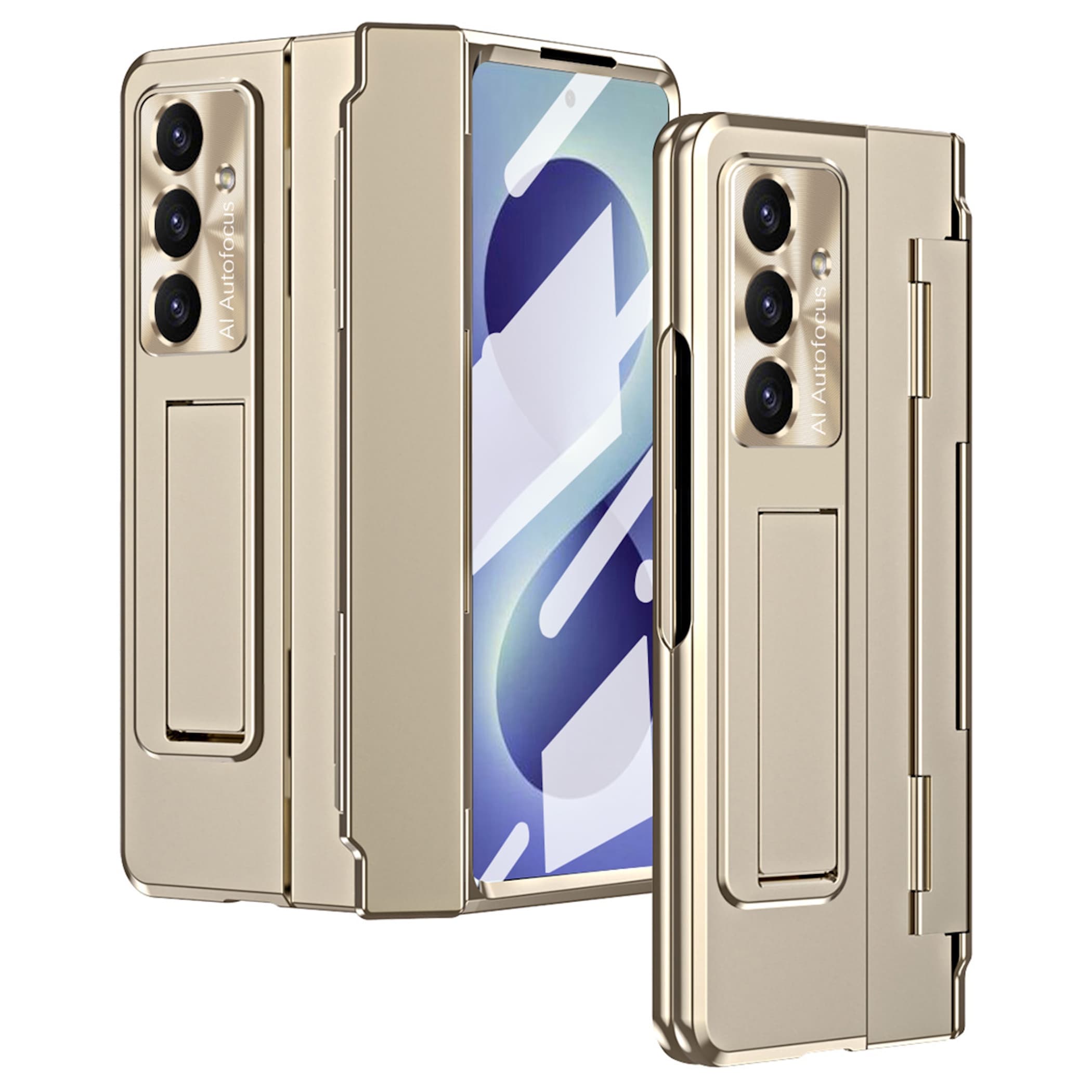 Klapph&uuml;lle + Display Folie Samsung Galaxy Z Fold8 Ultra 5G Gold 