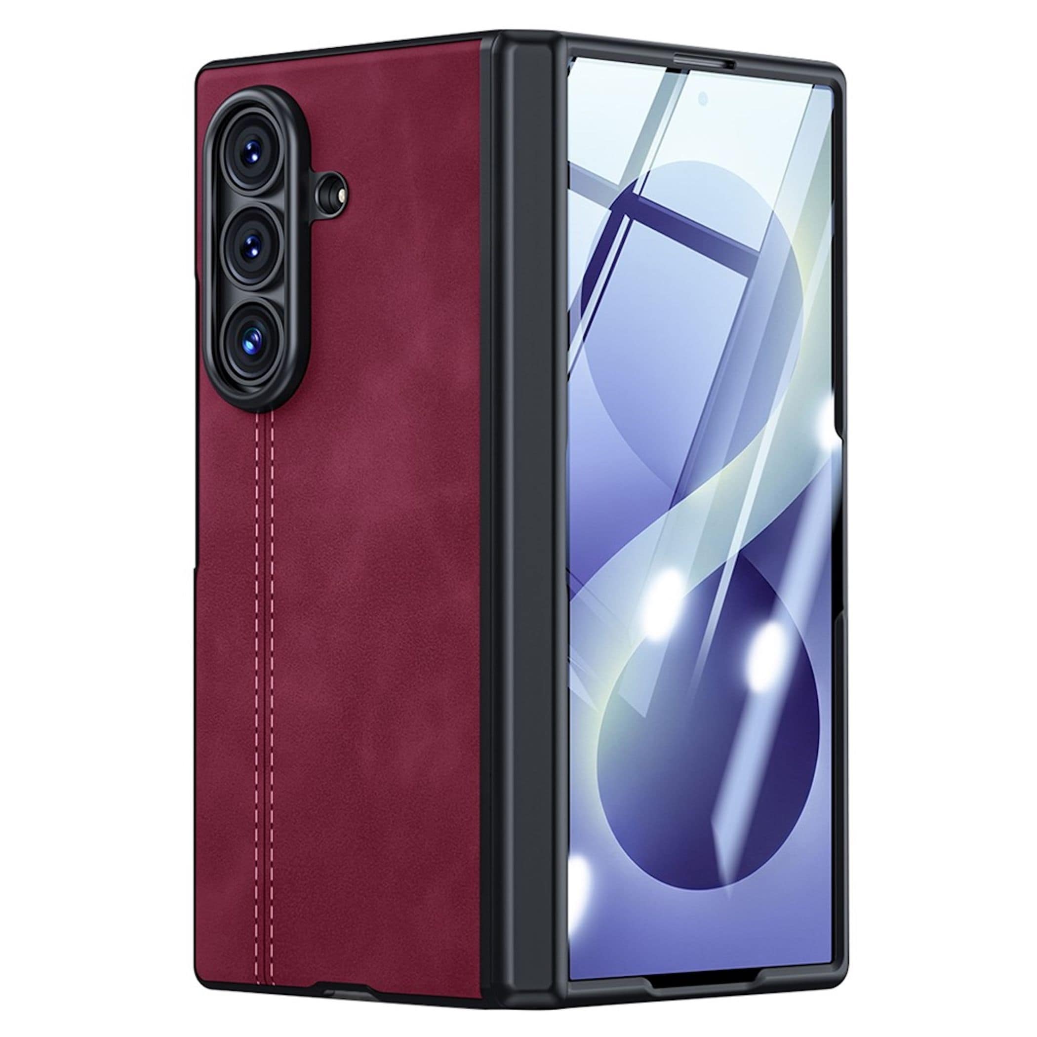 Handyh&uuml;lle + 9H Schutzglas f&uuml;r Samsung Galaxy Z Fold8 / Ultra / Flip8 Scharnier 