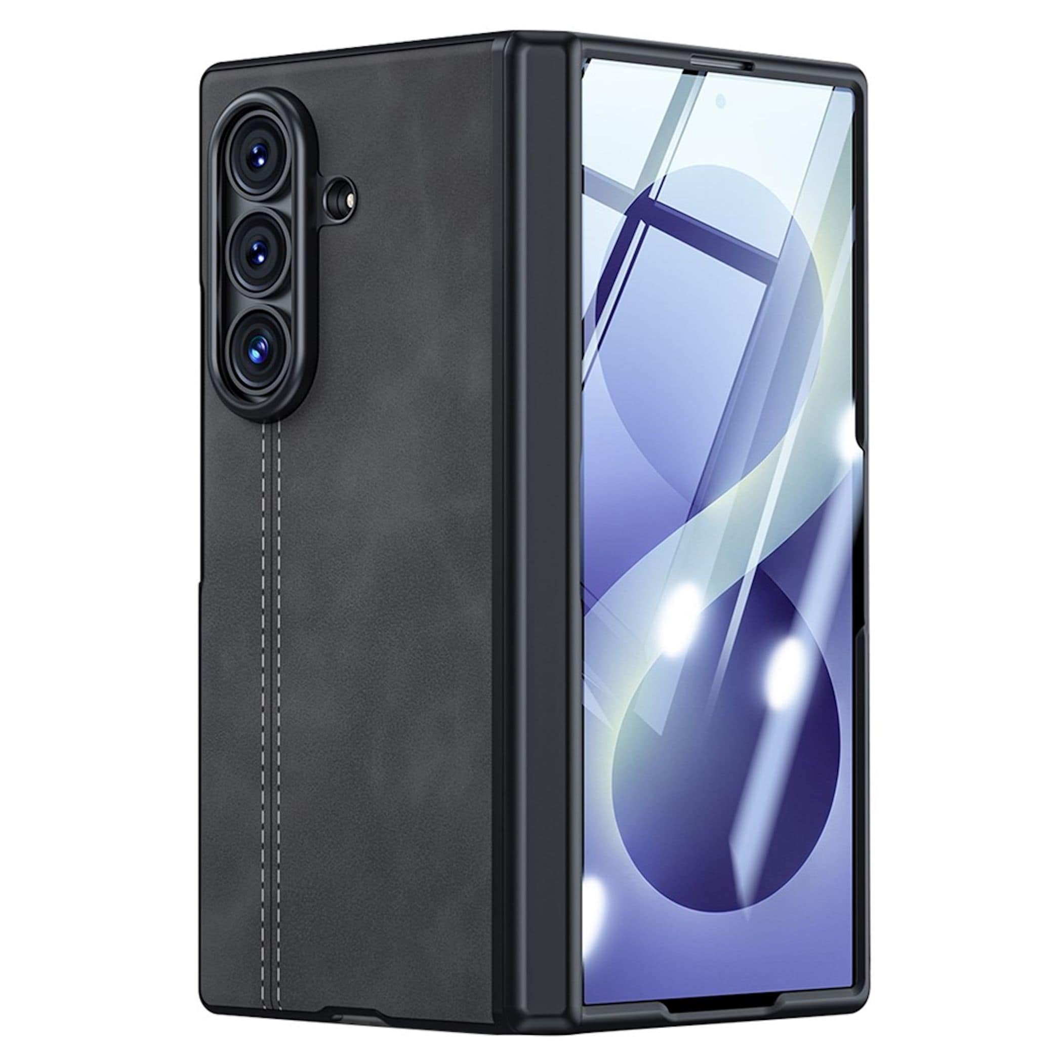 Handyh&uuml;lle + 9H Schutzglas f&uuml;r Samsung Galaxy Z Fold8 Ultra Scharnier Schutz 