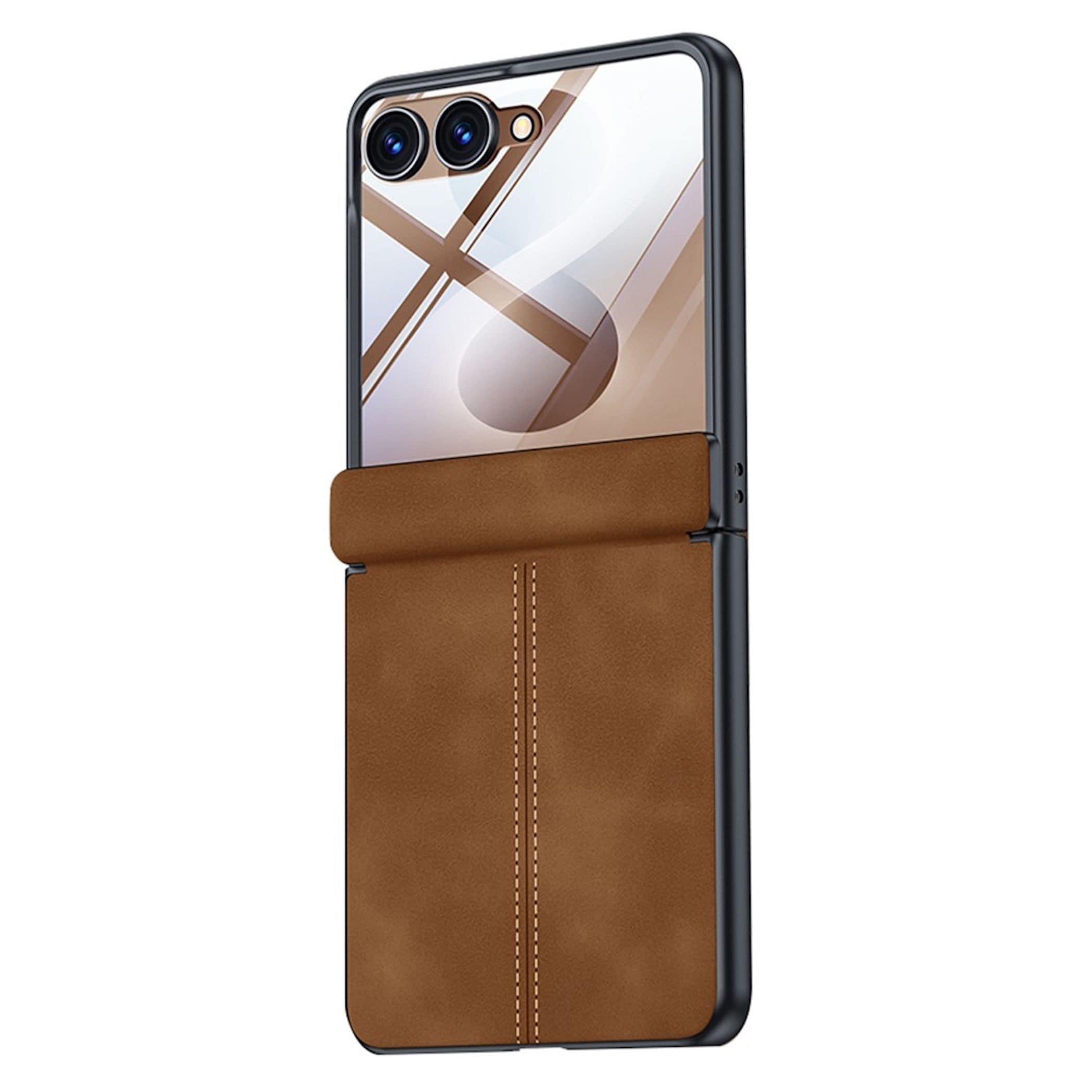 Handyh&uuml;lle + 9H Schutzglas f&uuml;r Samsung Galaxy Z Flip8 Scharnier Schutz 