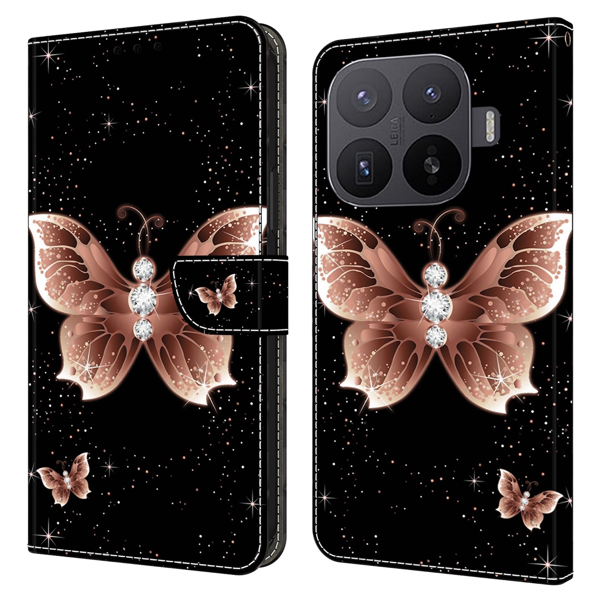 Handyh&uuml;lle Booktasche Kunstleder Xiaomi 17T Pro Klapph&uuml;lle Kartenfach Motiv 2 