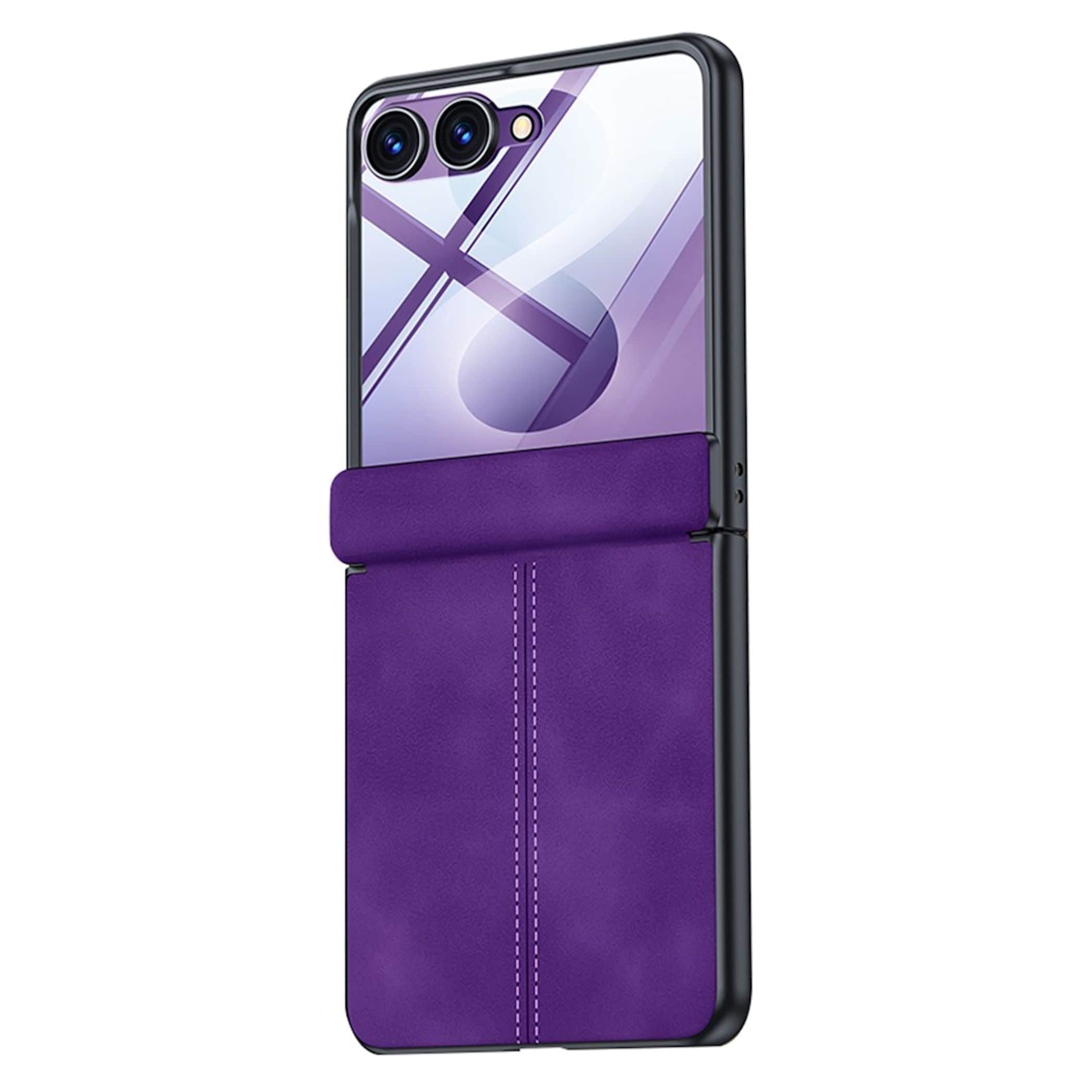 Handyh&uuml;lle + 9H Schutzglas f&uuml;r Samsung Galaxy Z Flip8 Scharnier Schutz 