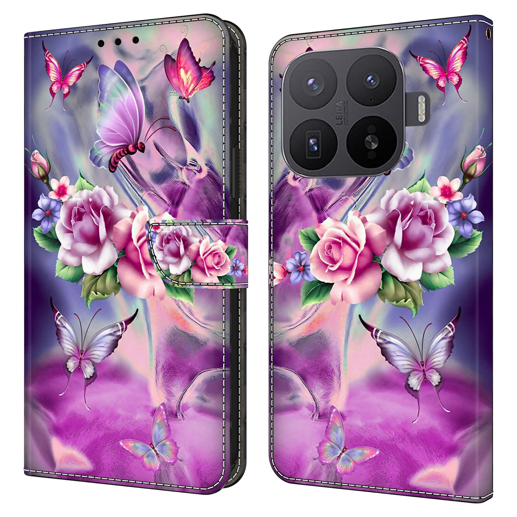 Handyh&uuml;lle Booktasche Kunstleder Xiaomi 17T Pro Klapph&uuml;lle Kartenfach Motiv 4 