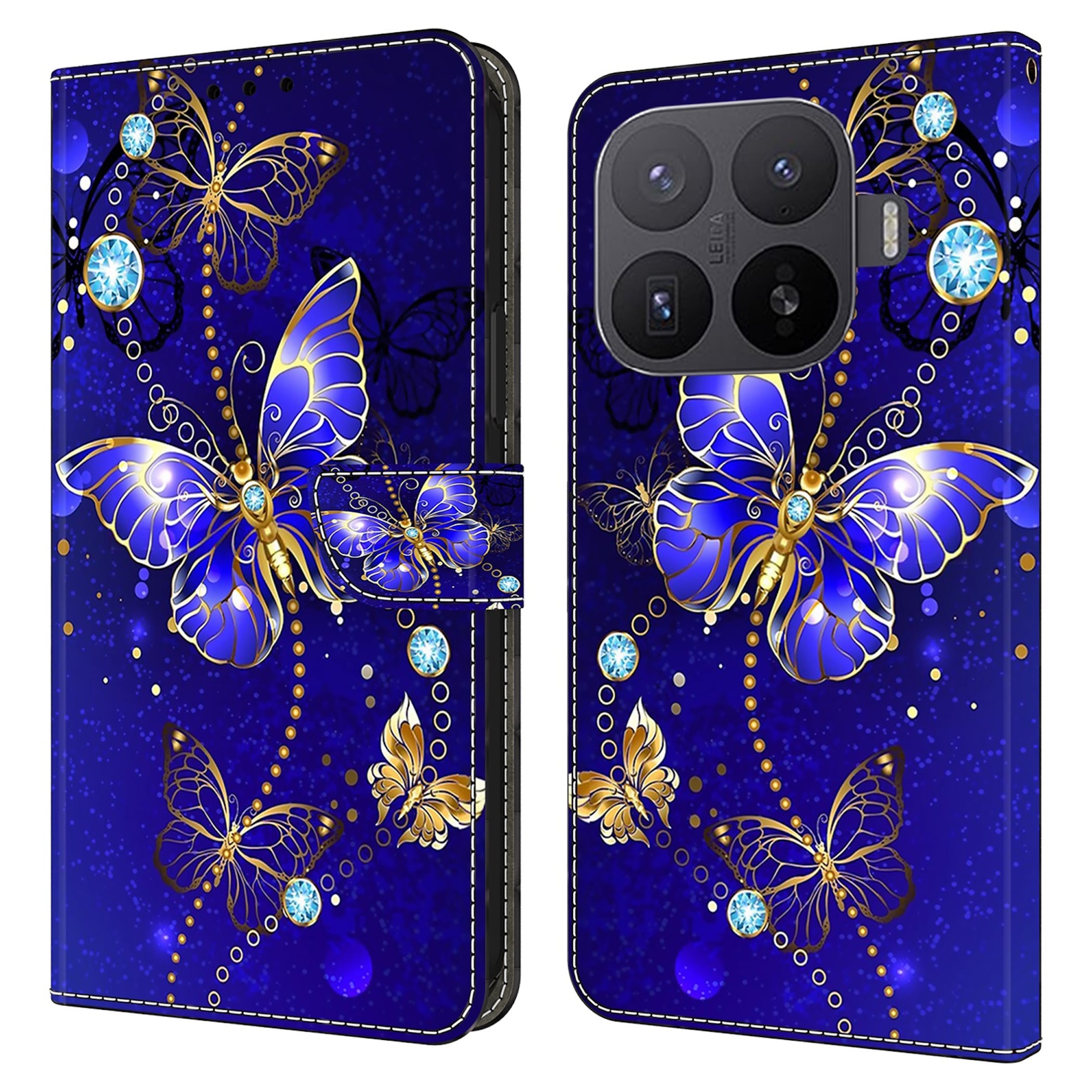Handyh&uuml;lle Booktasche Kunstleder Xiaomi 17T / Pro Klapph&uuml;lle Kartenfach Motiv 