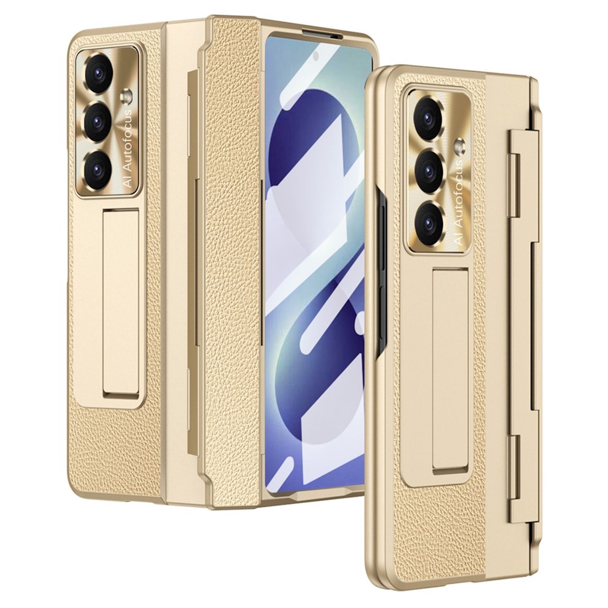Handyh&uuml;lle + 9H Schutzglas f&uuml;r Samsung Galaxy Z Fold8 Ultra mit Scharnierschutz 