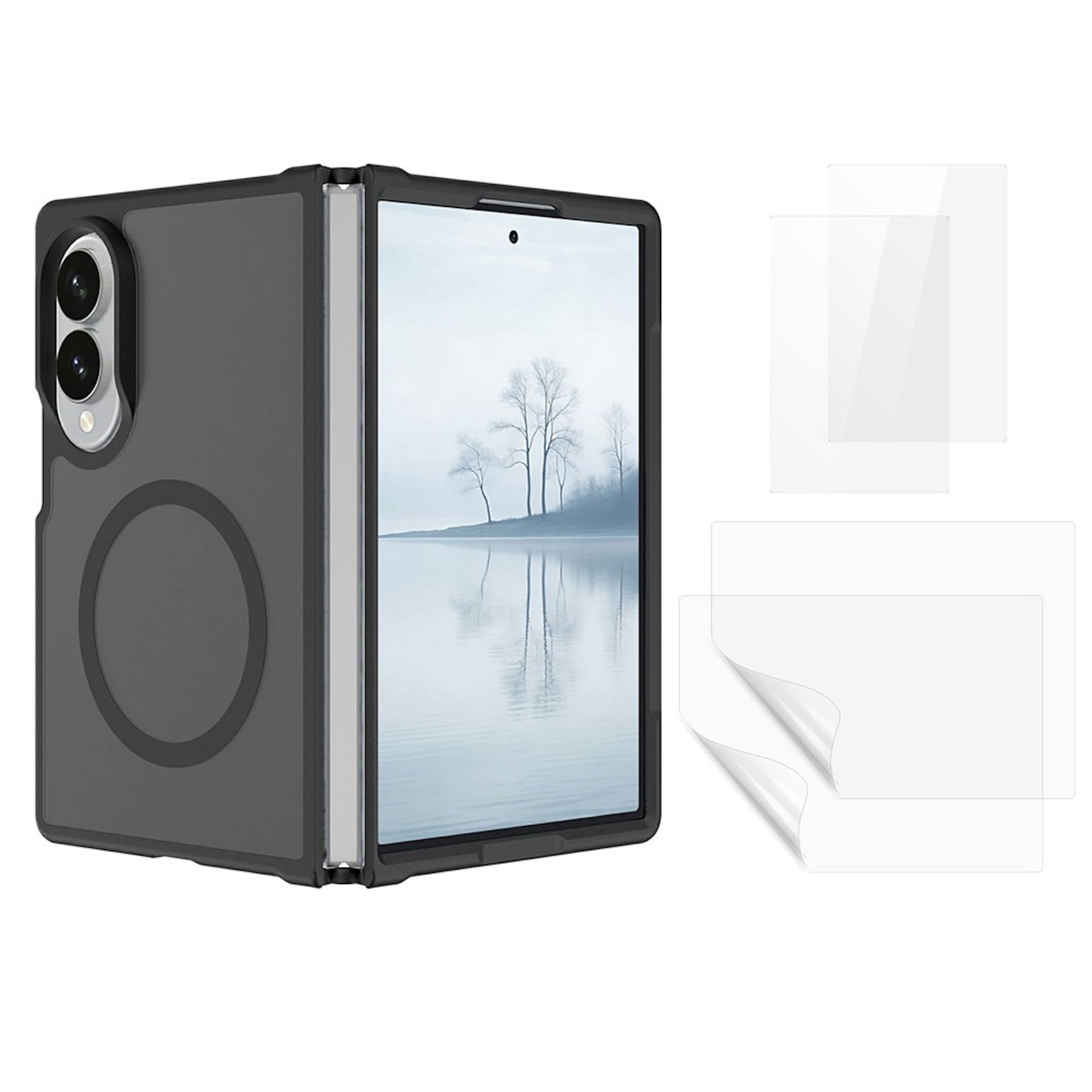 MagSafe H&uuml;lle + 2x Schutzglas + 2x Folie f&uuml;r Samsung Galaxy Z Fold8 / 8 Ultra 