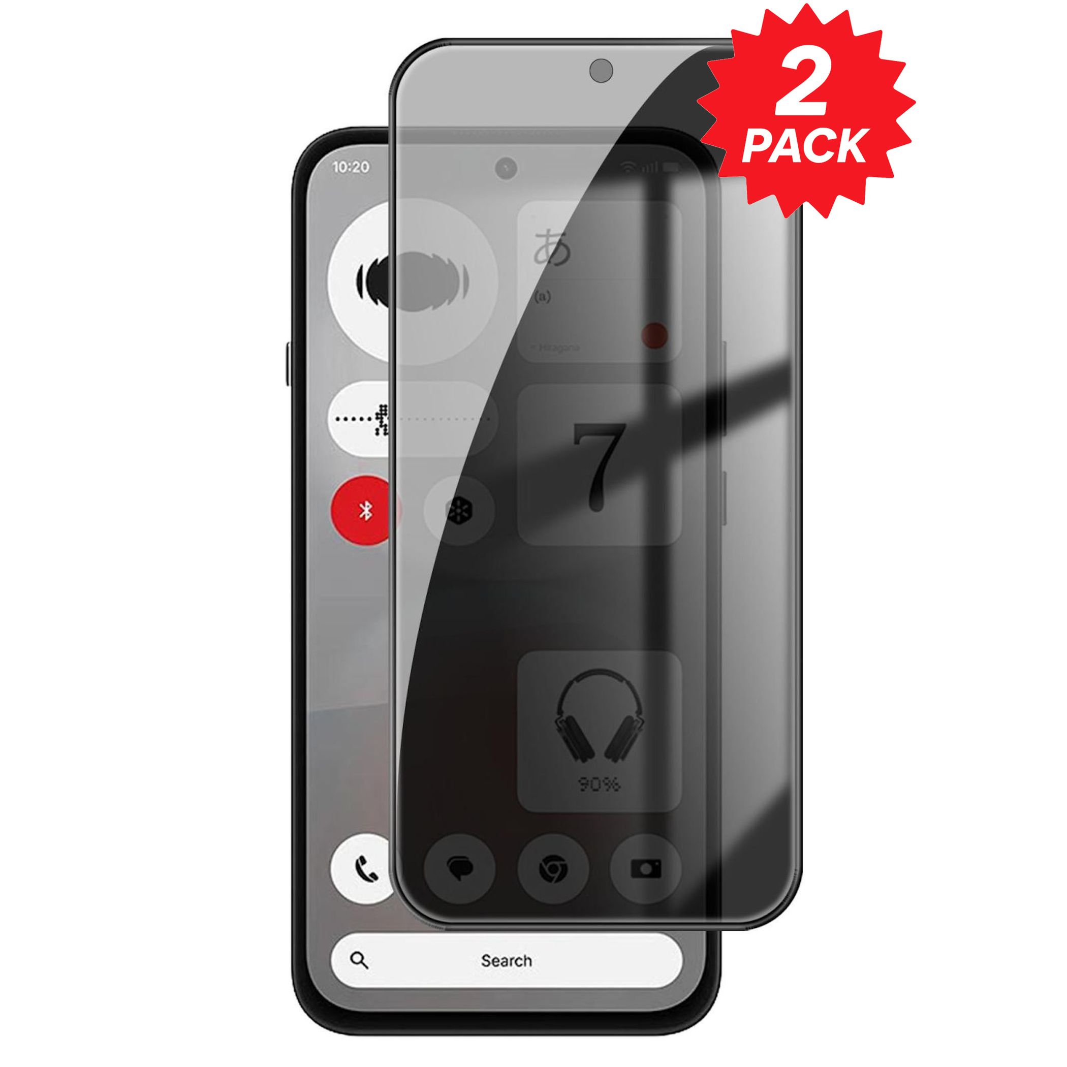 2x Privacy Schutzglas f&uuml;r Nothing Phone 4b Displayschutz 9H Blickschutz Glas 