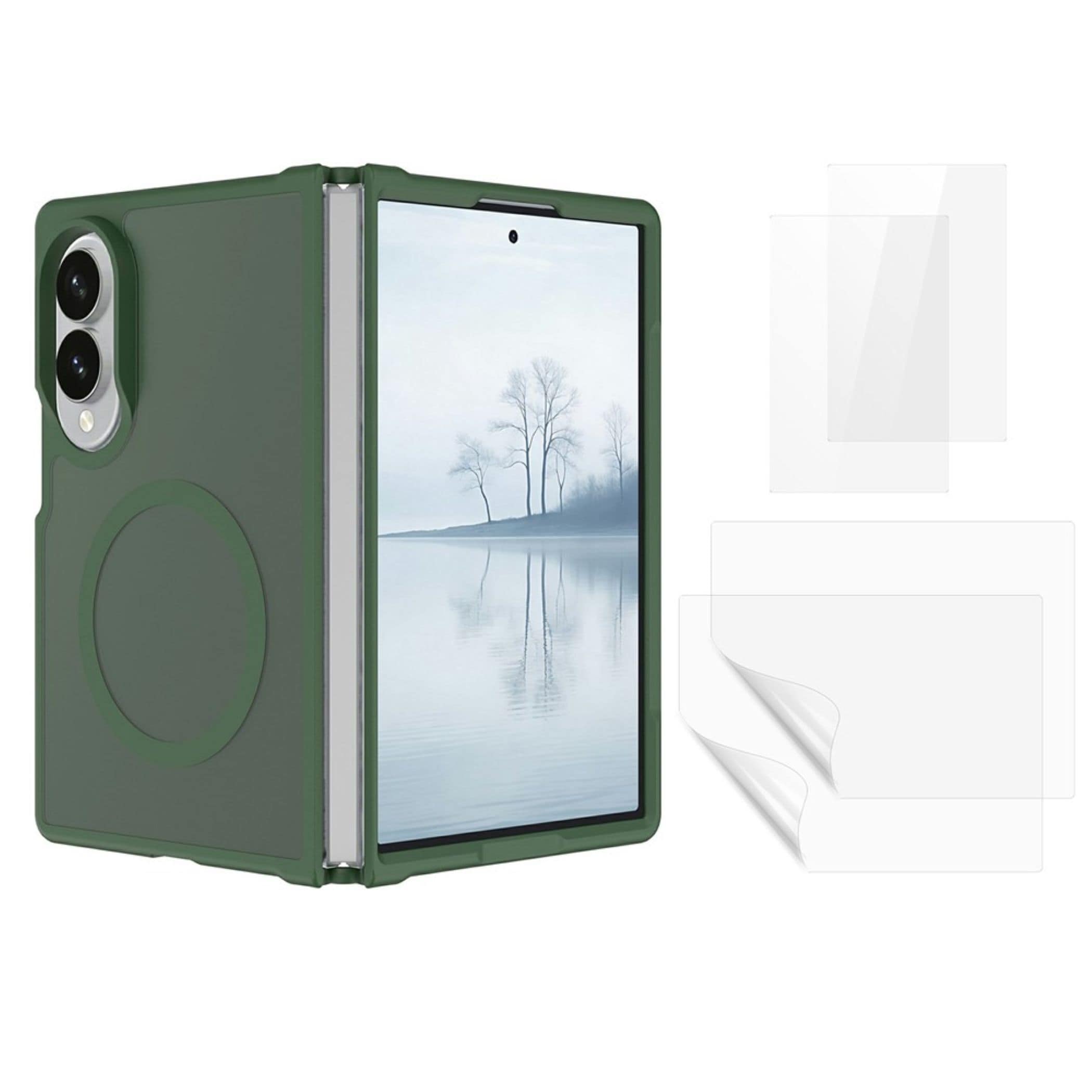 MagSafe H&uuml;lle + 2x Schutzglas + 2x Folie f&uuml;r Samsung Galaxy Z Fold8 / 8 Ultra 