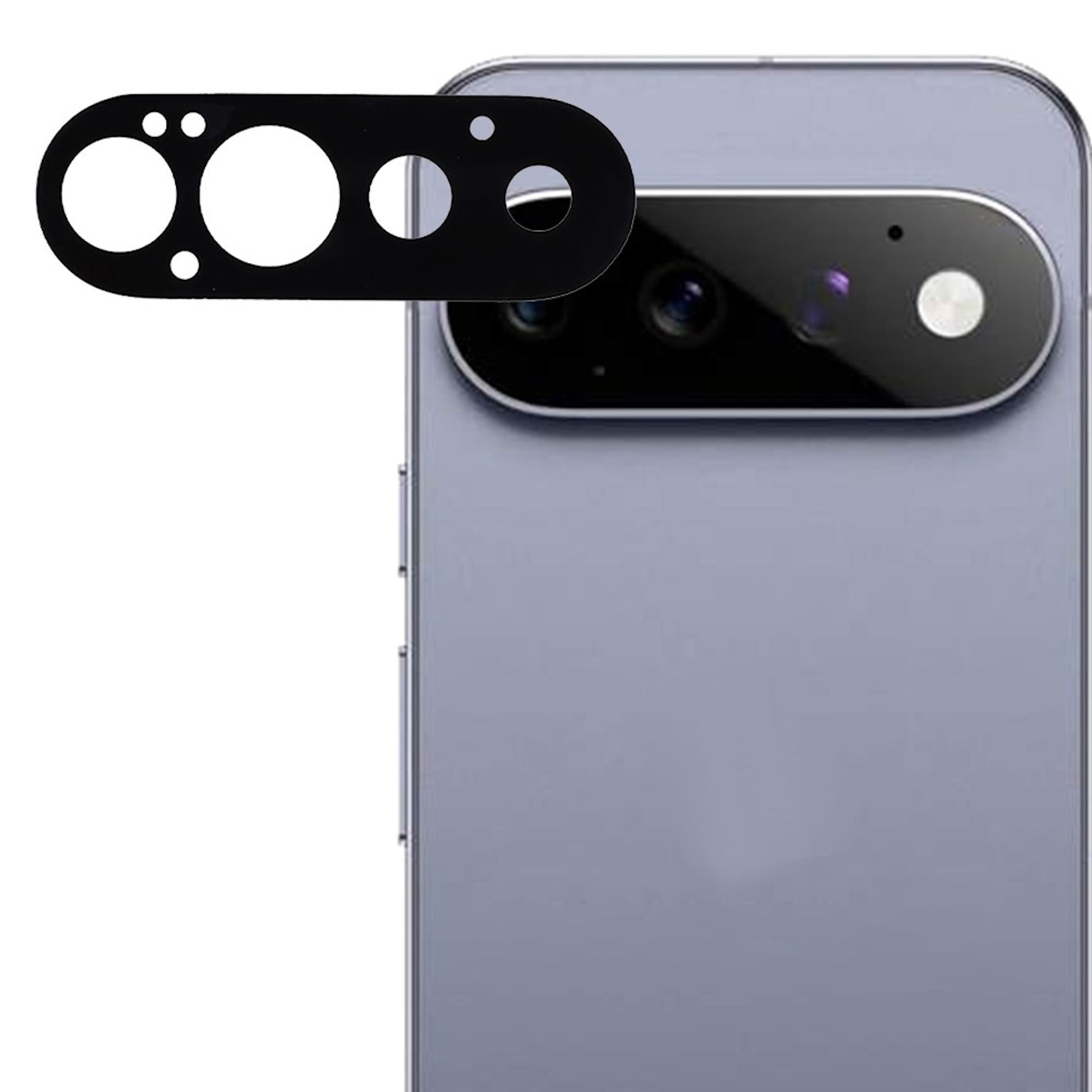 Kamera Schutzglas Linsenschutz f&uuml;r Google Pixel 11 Pro Komplettschutz 9H Schwarz 