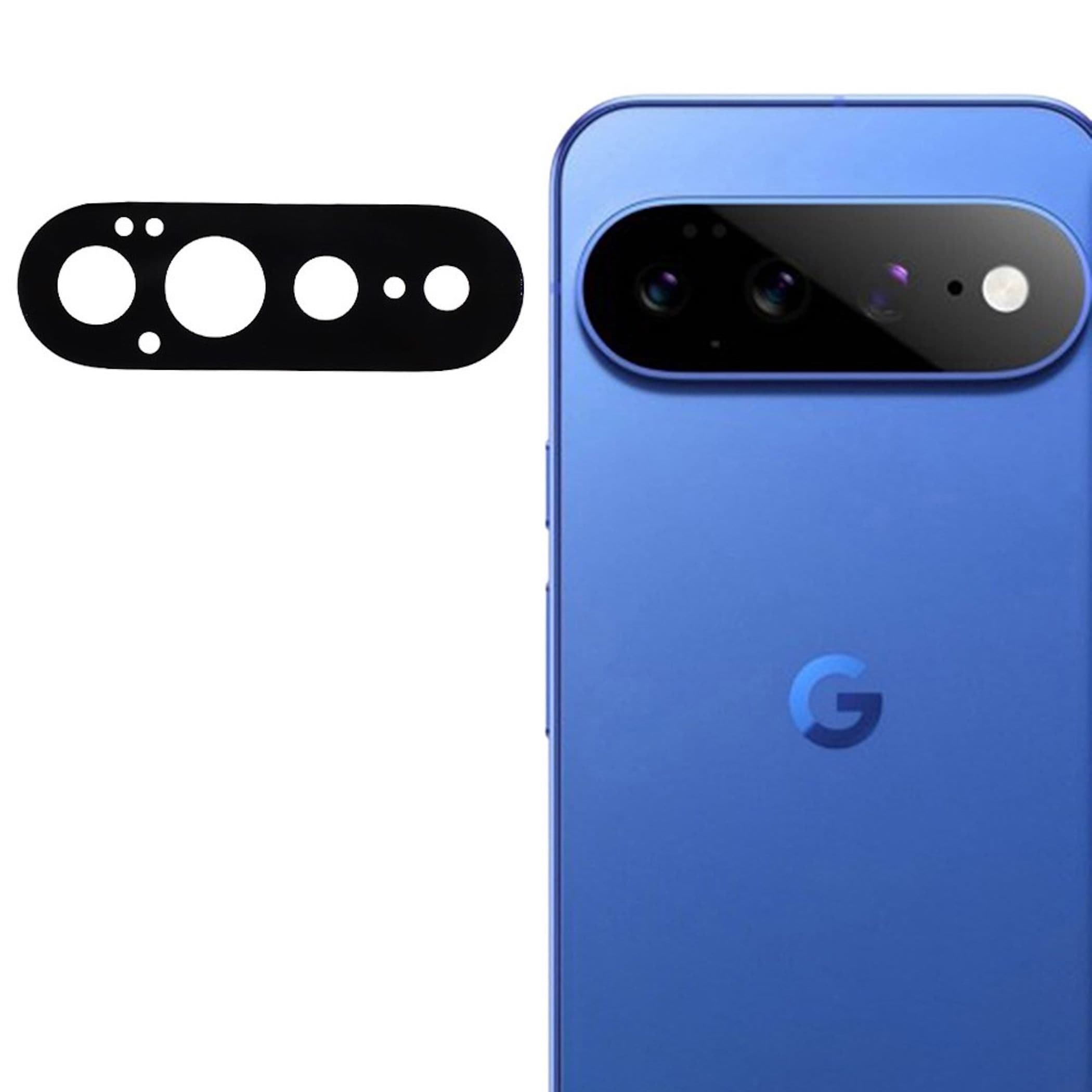 Kamera Schutzglas Linsenschutz f&uuml;r Google Pixel 11 Pro XL Komplettschutz Schwarz 