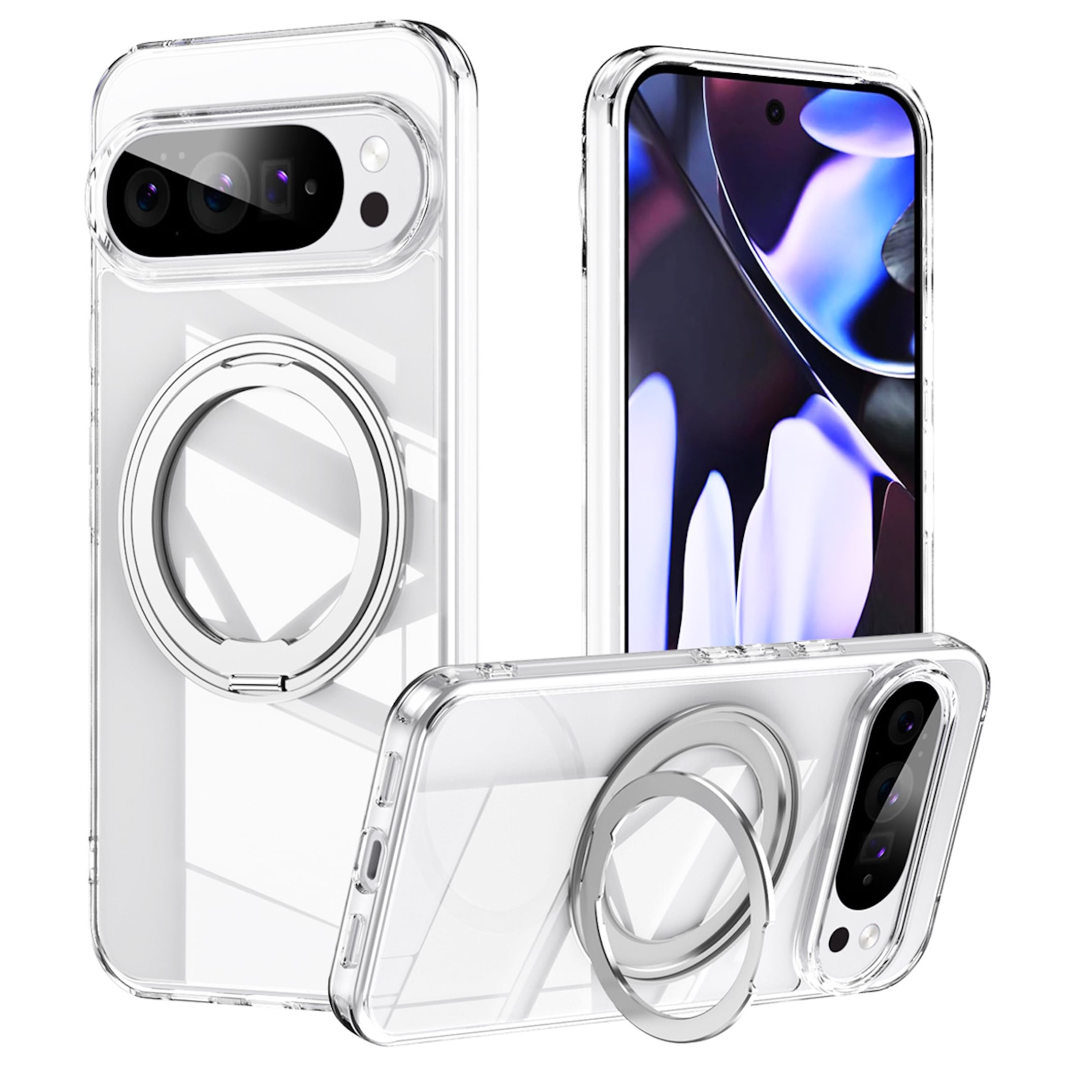 MagSafe Magnetisch Handyh&uuml;lle f&uuml;r Google Pixel 11 Pro XL 360 Grad Ring St&auml;nder 