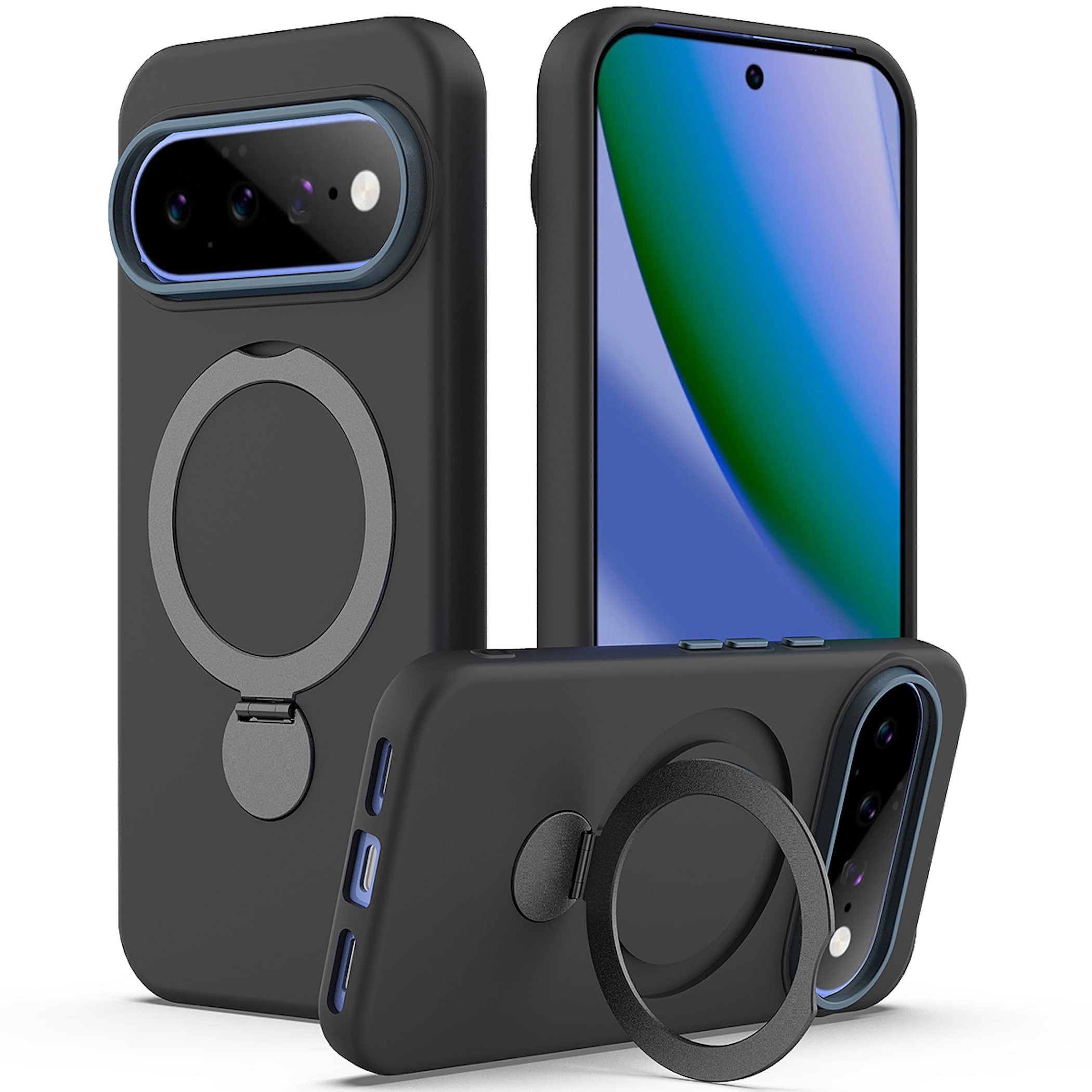 MagSafe Magnetisch Handyh&uuml;lle Google Pixel 11 10 9 Pro XL 360 Grad Ring St&auml;nder 
