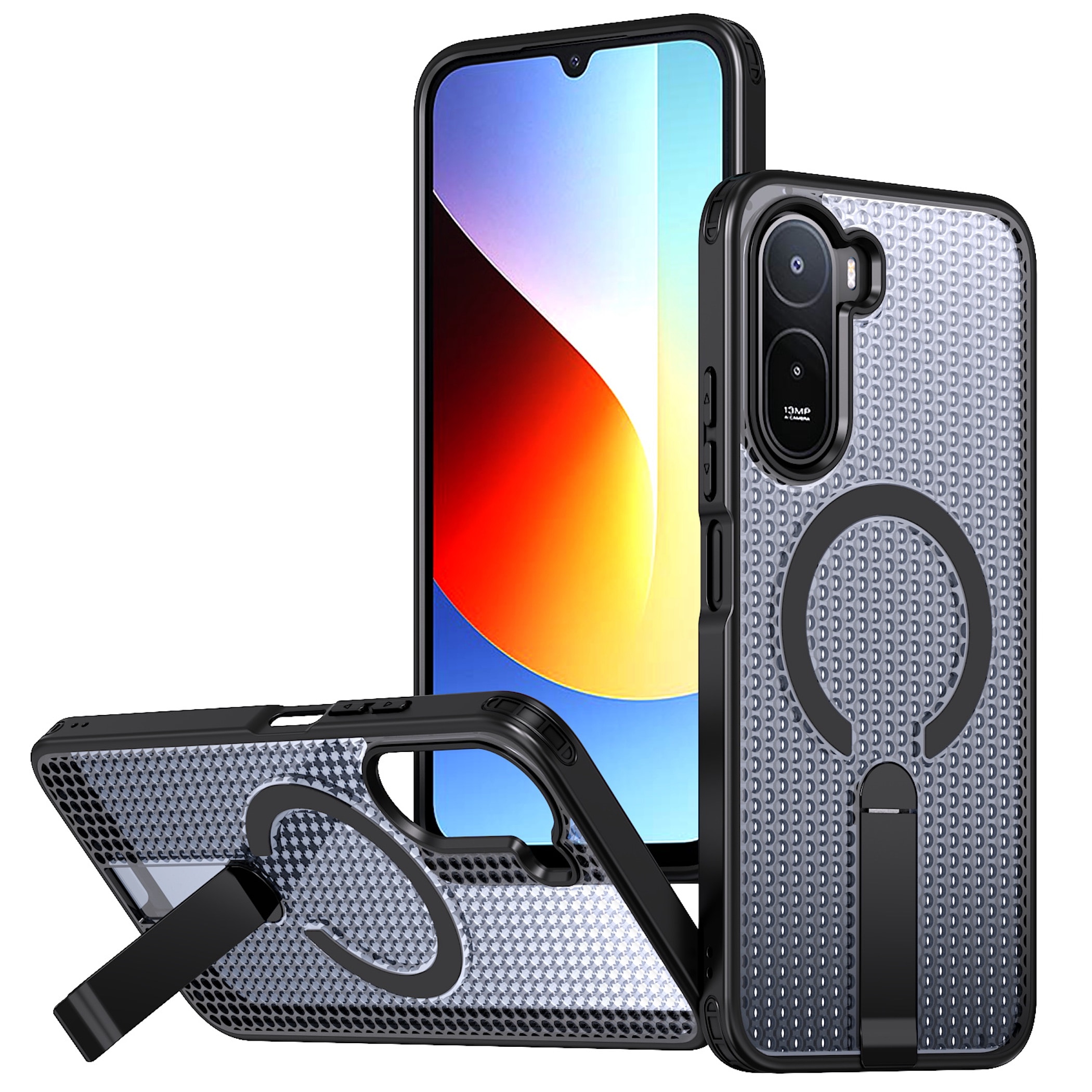 Handyh&uuml;lle Magnetische Kickstand Silikon Xiaomi Redmi A7 Pro 5G / 4G TPU / PC 