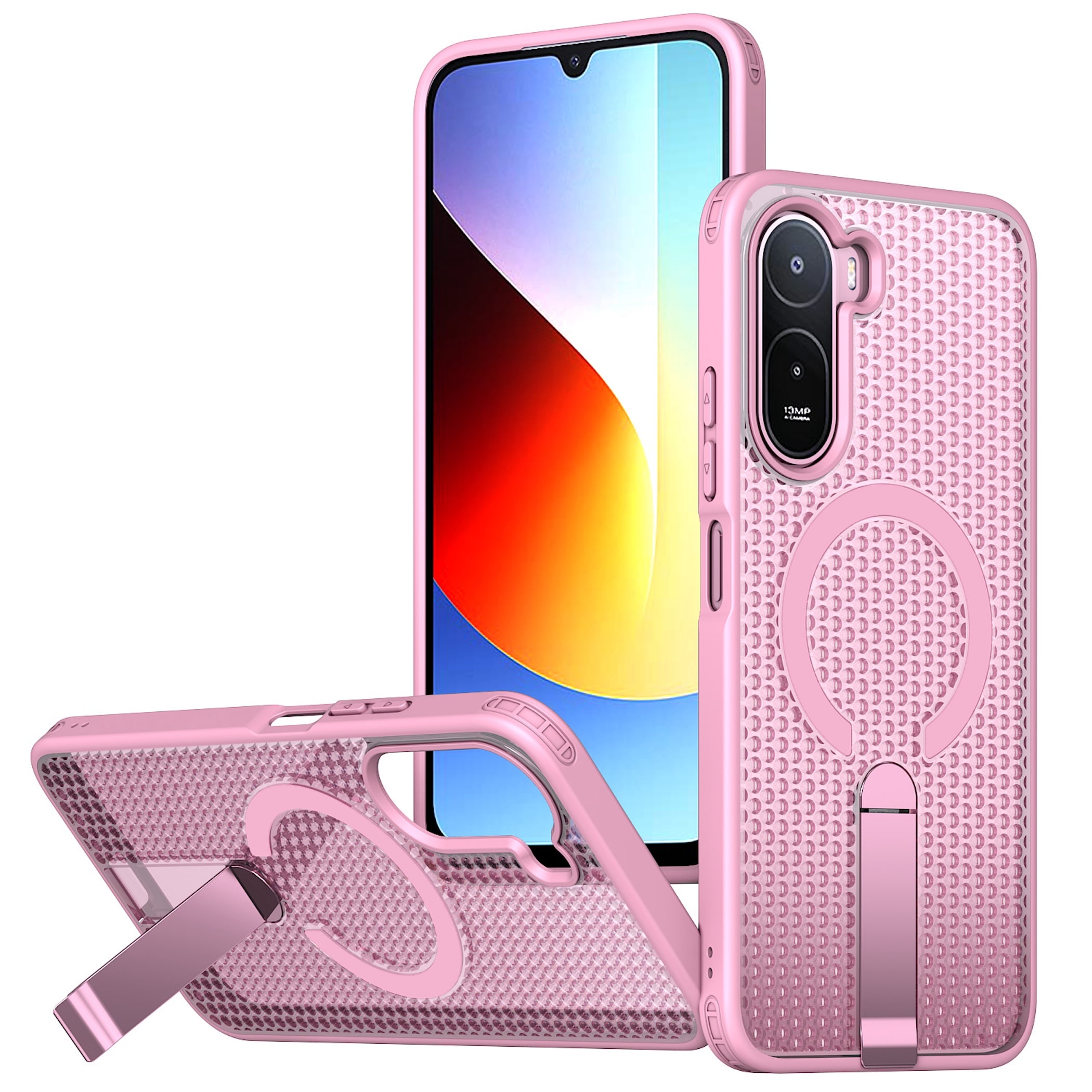 Handyh&uuml;lle Magnetische Kickstand Silikon Xiaomi Redmi A7 Pro 5G / 4G TPU / PC 