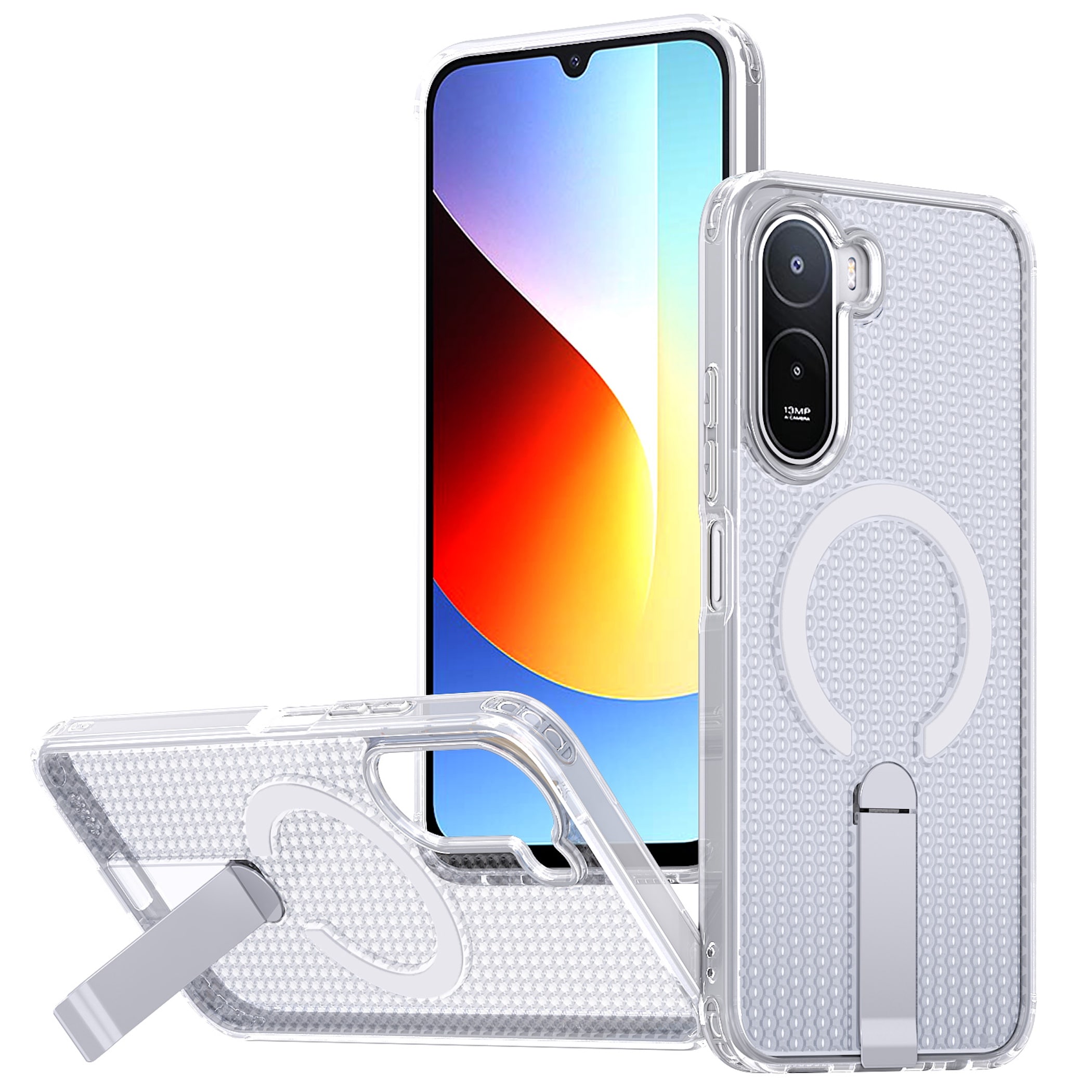 Handyh&uuml;lle Magnetische Kickstand Silikon Xiaomi Redmi A7 Pro 5G / 4G TPU / PC 