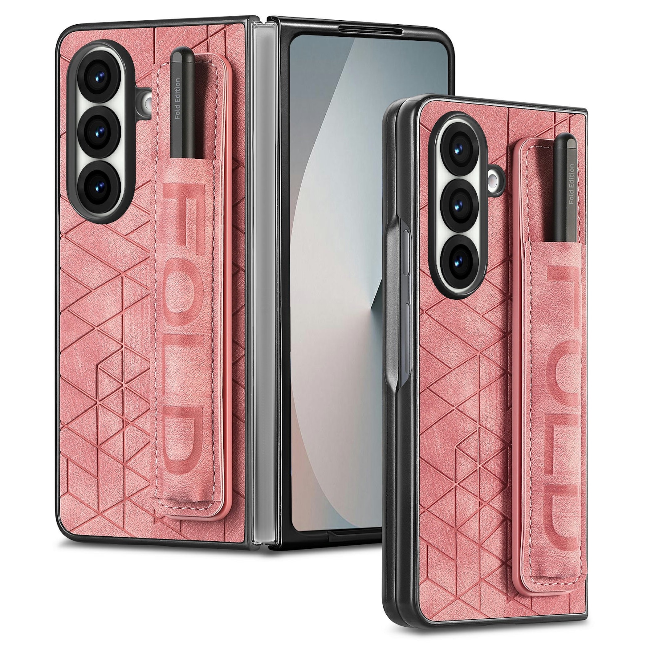 Handyh&uuml;lle Stifthalter Armband f&uuml;r Samsung Galaxy Z Fold8 Ultra 5G Full Pink 