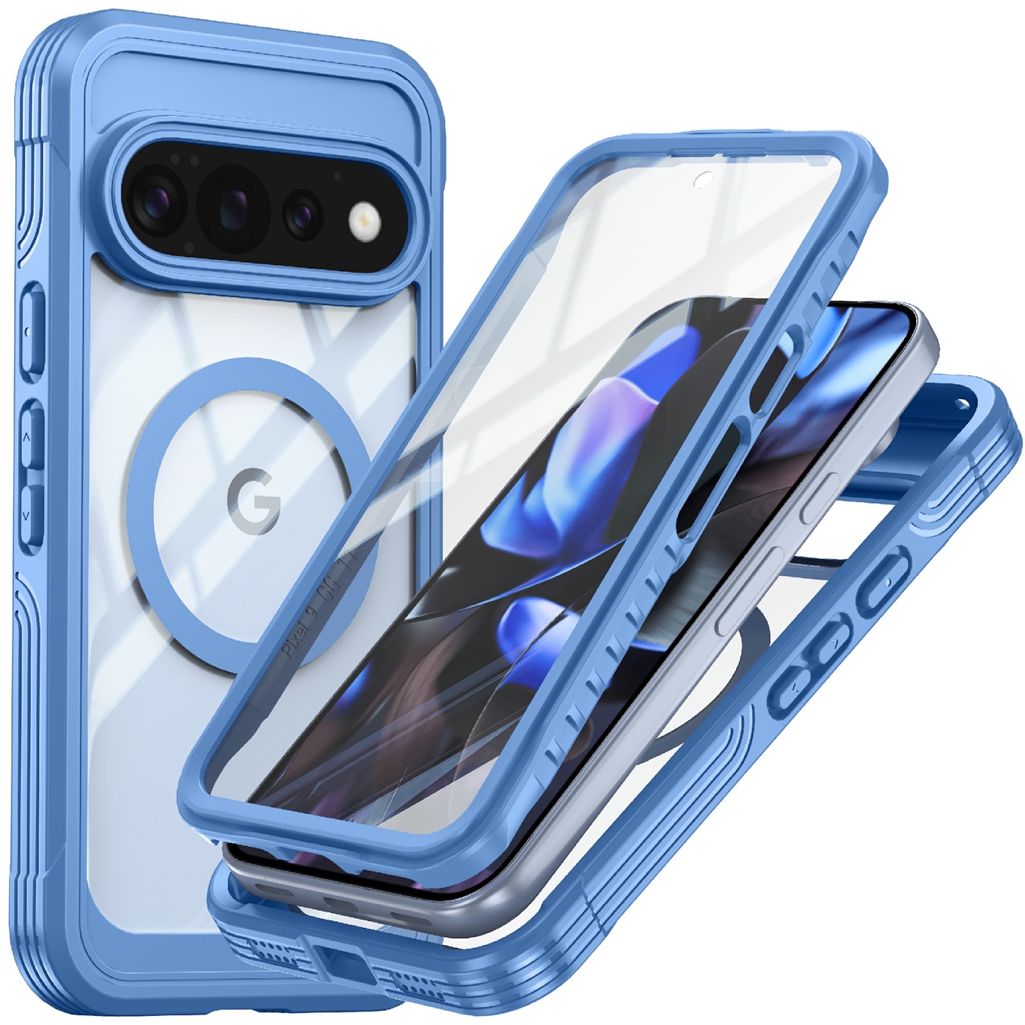 Handyh&uuml;lle Magsafe 360 Grad + H9 Display Glas Google Pixel 11 Pro XL magnetisch 