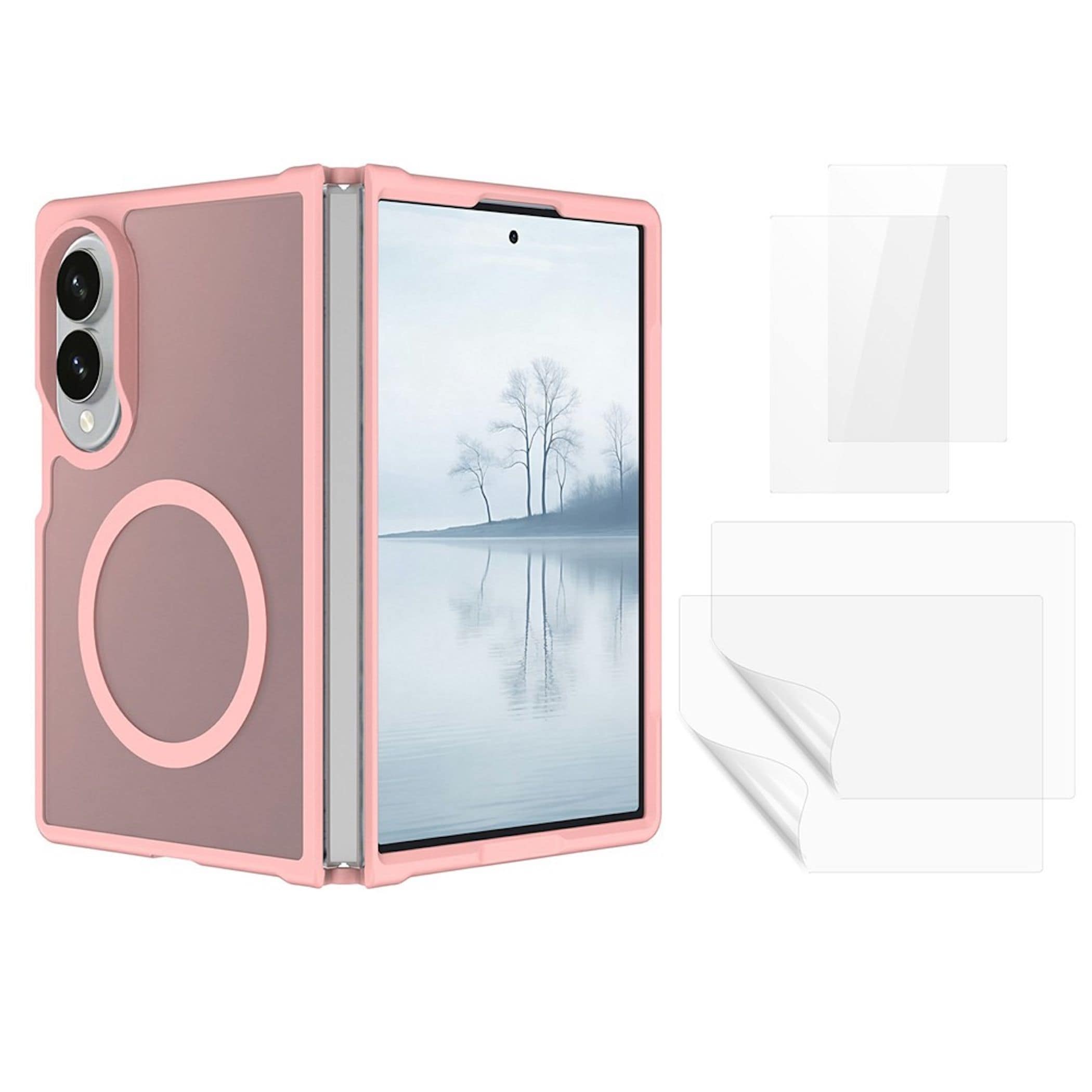 MagSafe H&uuml;lle + 2x Schutzglas + 2x Folie f&uuml;r Samsung Galaxy Z Fold8 5G Case Set 