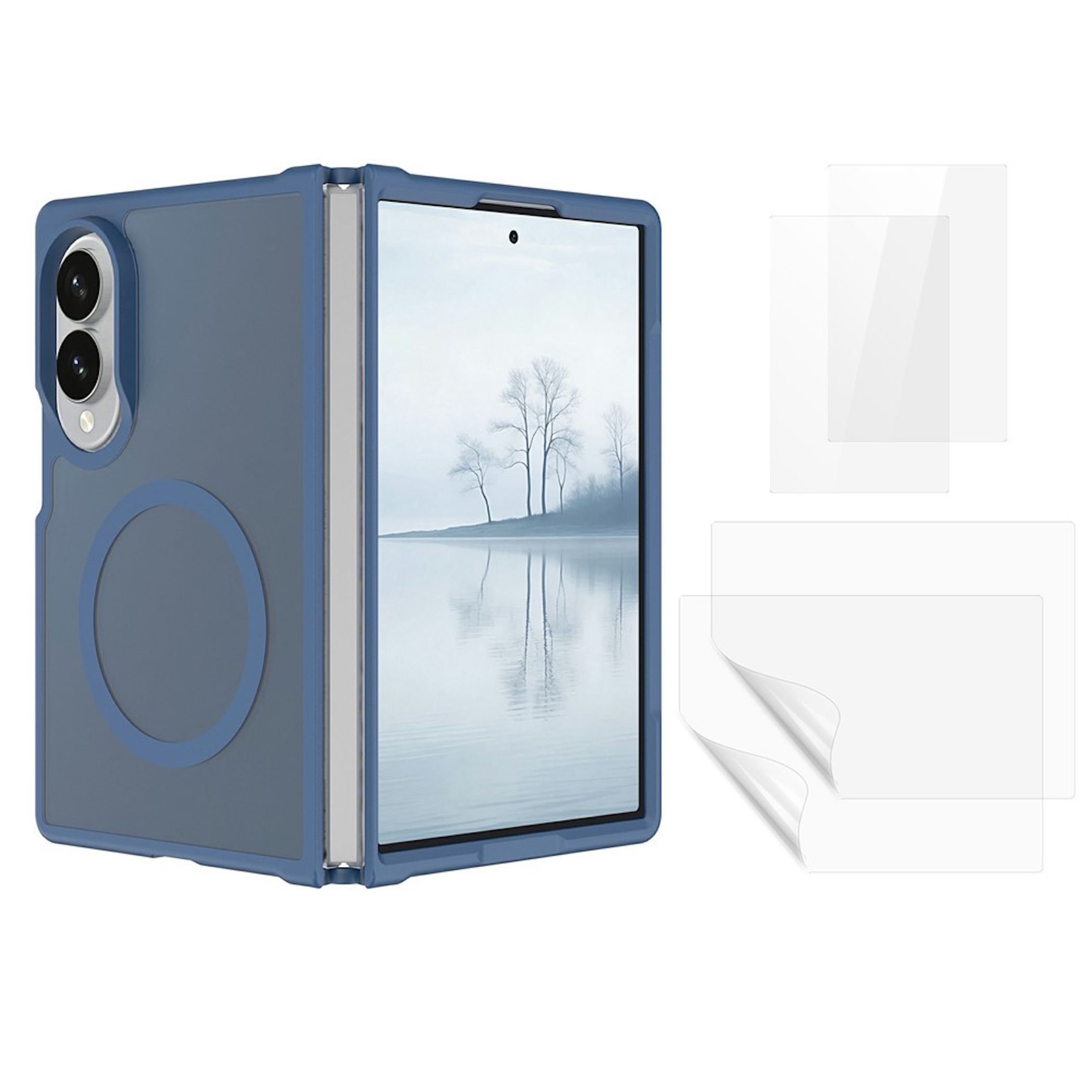 MagSafe H&uuml;lle + 2x Schutzglas + 2x Folie f&uuml;r Samsung Galaxy Z Fold8 / 8 Ultra 