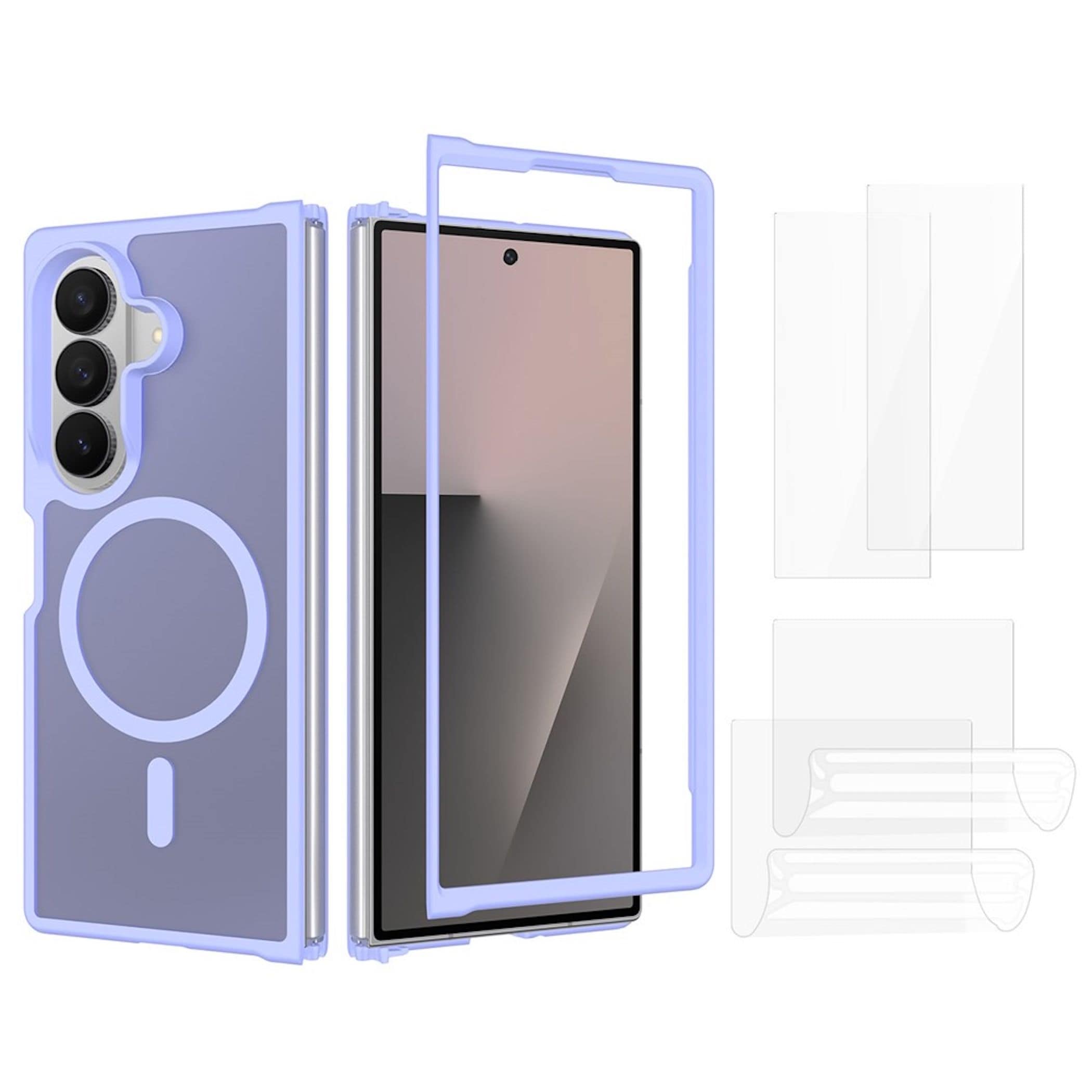 MagSafe H&uuml;lle + 2x Schutzglas + 2x Folie f&uuml;r Samsung Galaxy Z Fold8 Ultra 5G 