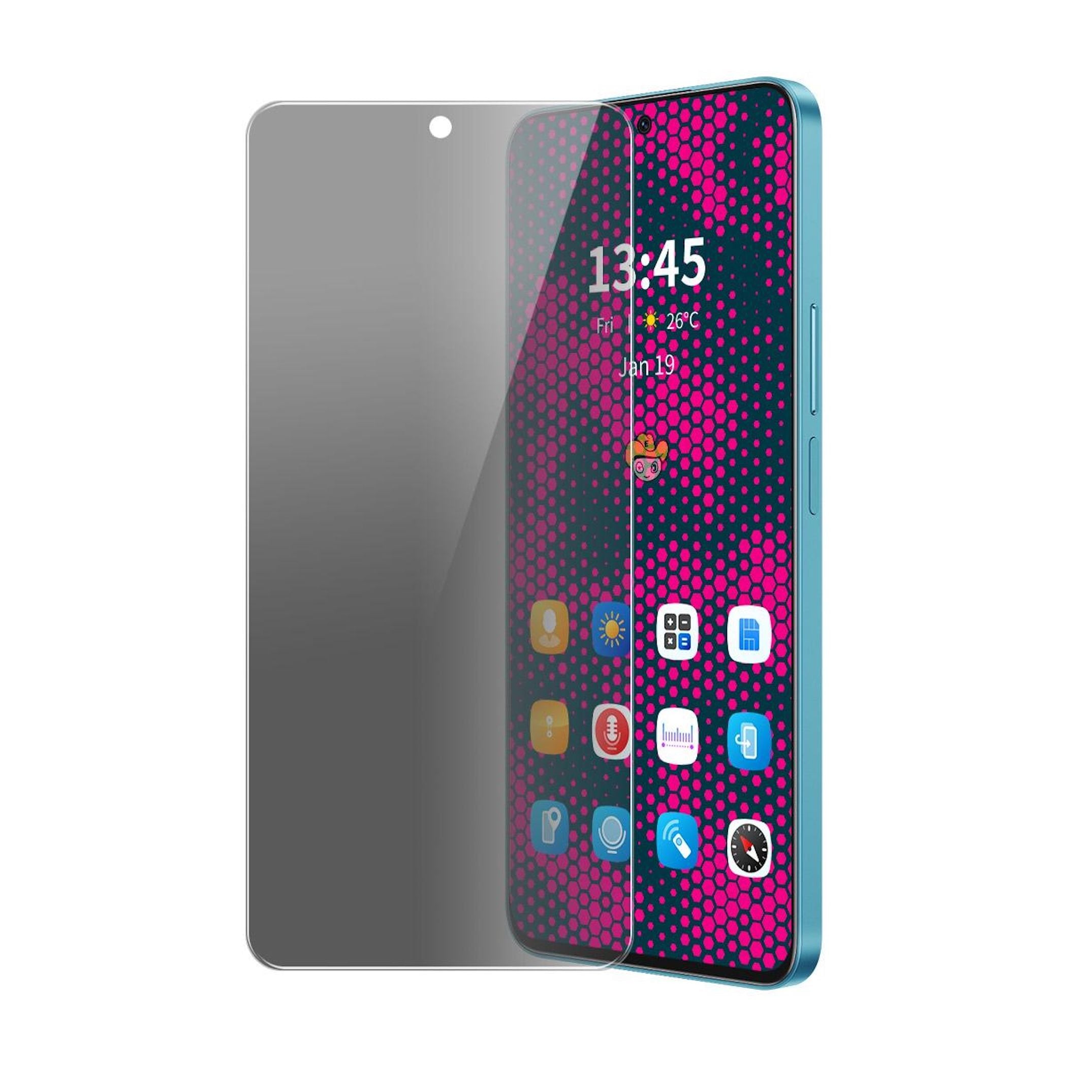 1x Privacy Schutzglas f&uuml;r Xiaomi Redmi Note 17 Displayschutz 9H Blickschutz Glas 