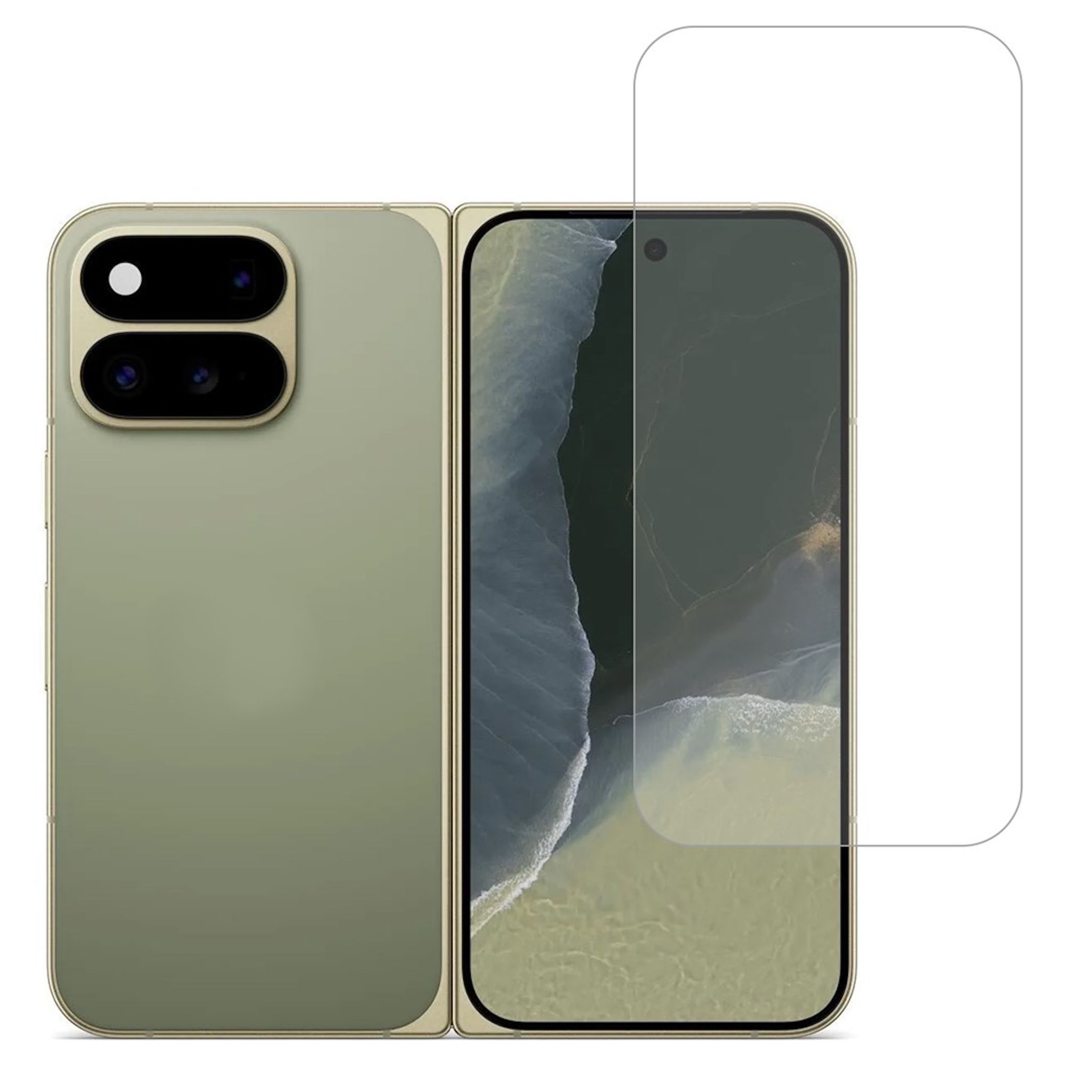 Schutzglas Displayschutz f&uuml;r Google Pixel 11 Pro Fold 9H Hartglas Anti Kratzer 