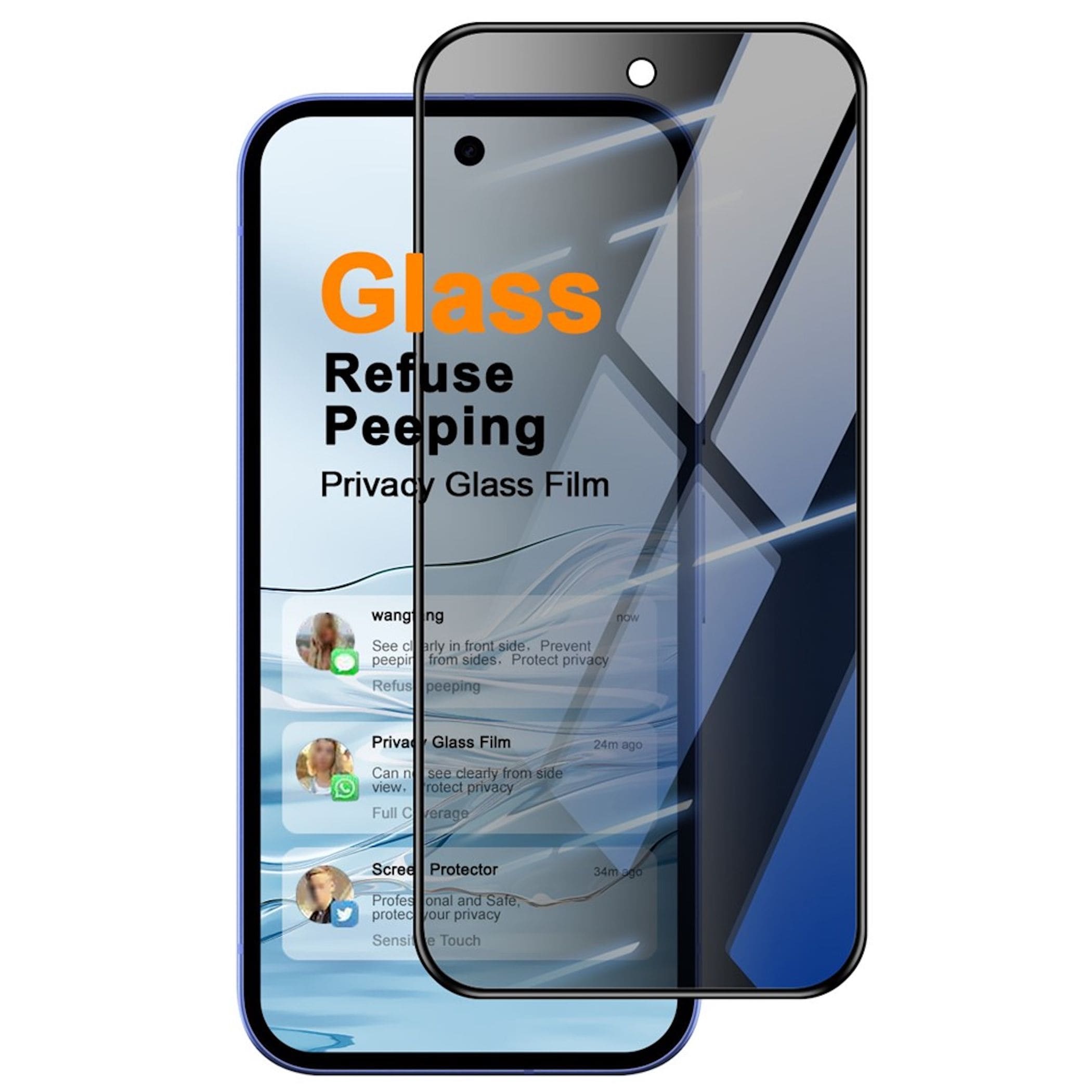 1x Privacy Schutzglas f&uuml;r Google Pixel 11 Pro Fold Displayschutz 9H Blickschutz 