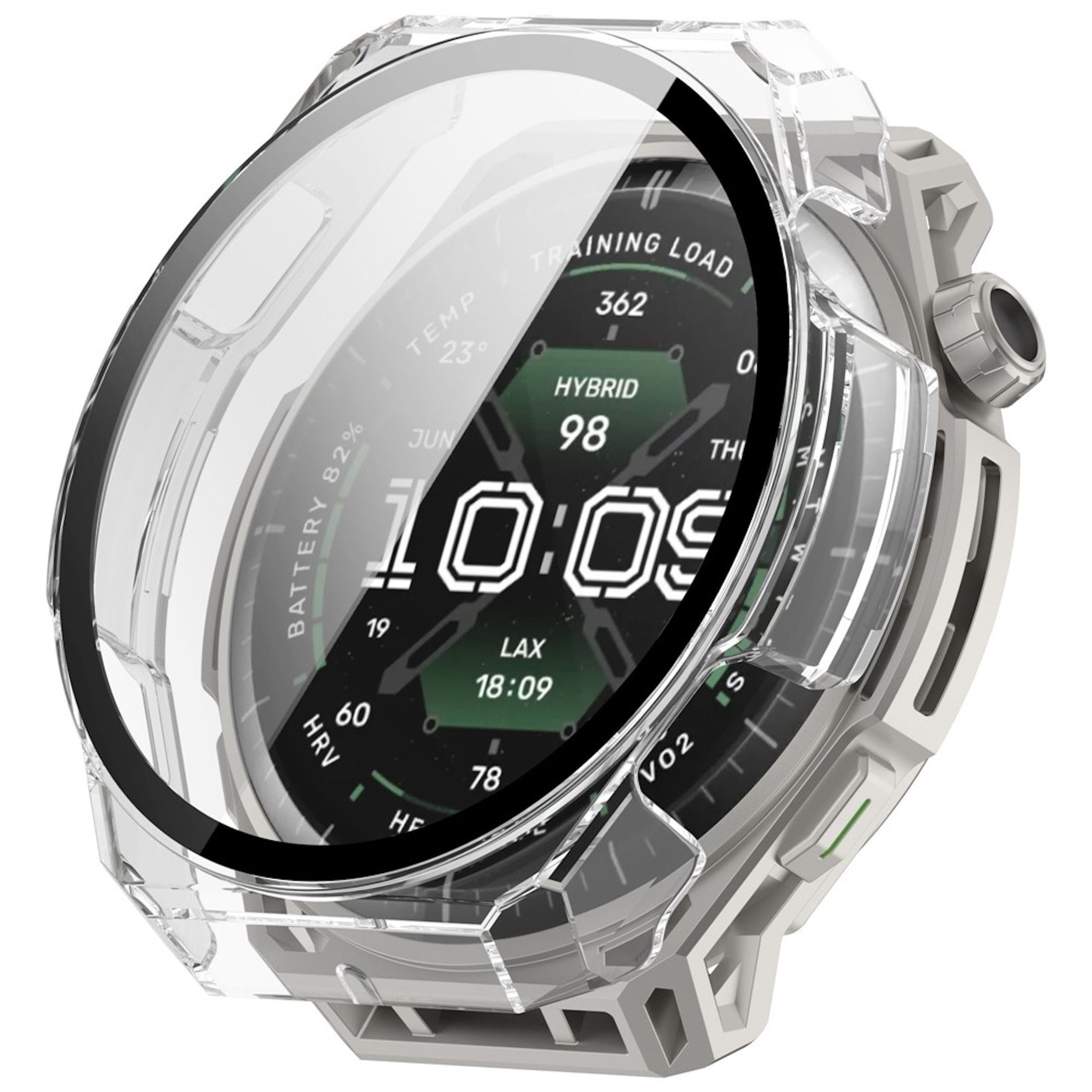 Smartwatch H&uuml;lle + Schutzglas f&uuml;r Amazfit Balance 3 Kunststoff Full Cover Case 