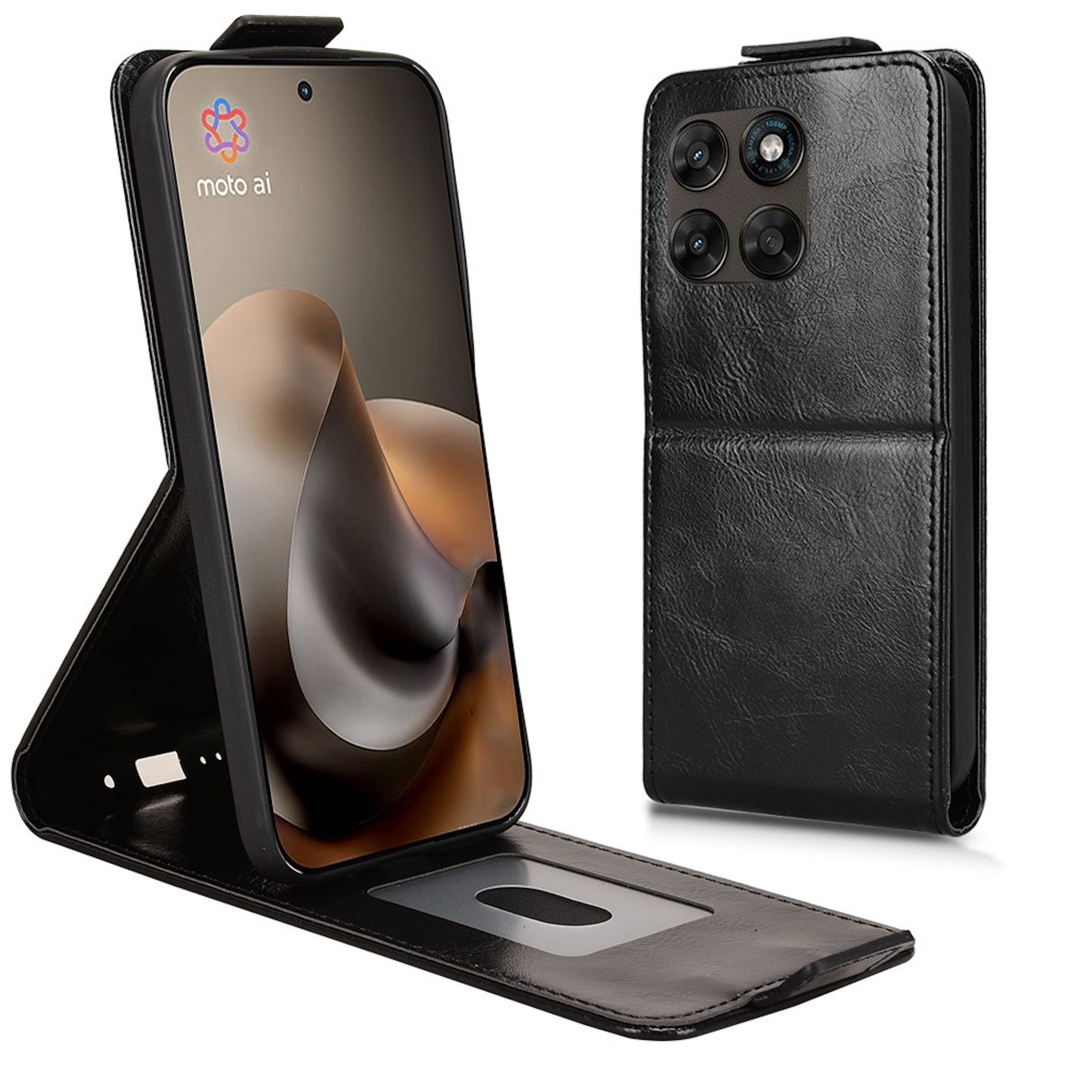 Handy H&uuml;lle Klapph&uuml;lle f&uuml;r Motorola Moto G87 / G77 / G67 Kartenfach Kunstleder 
