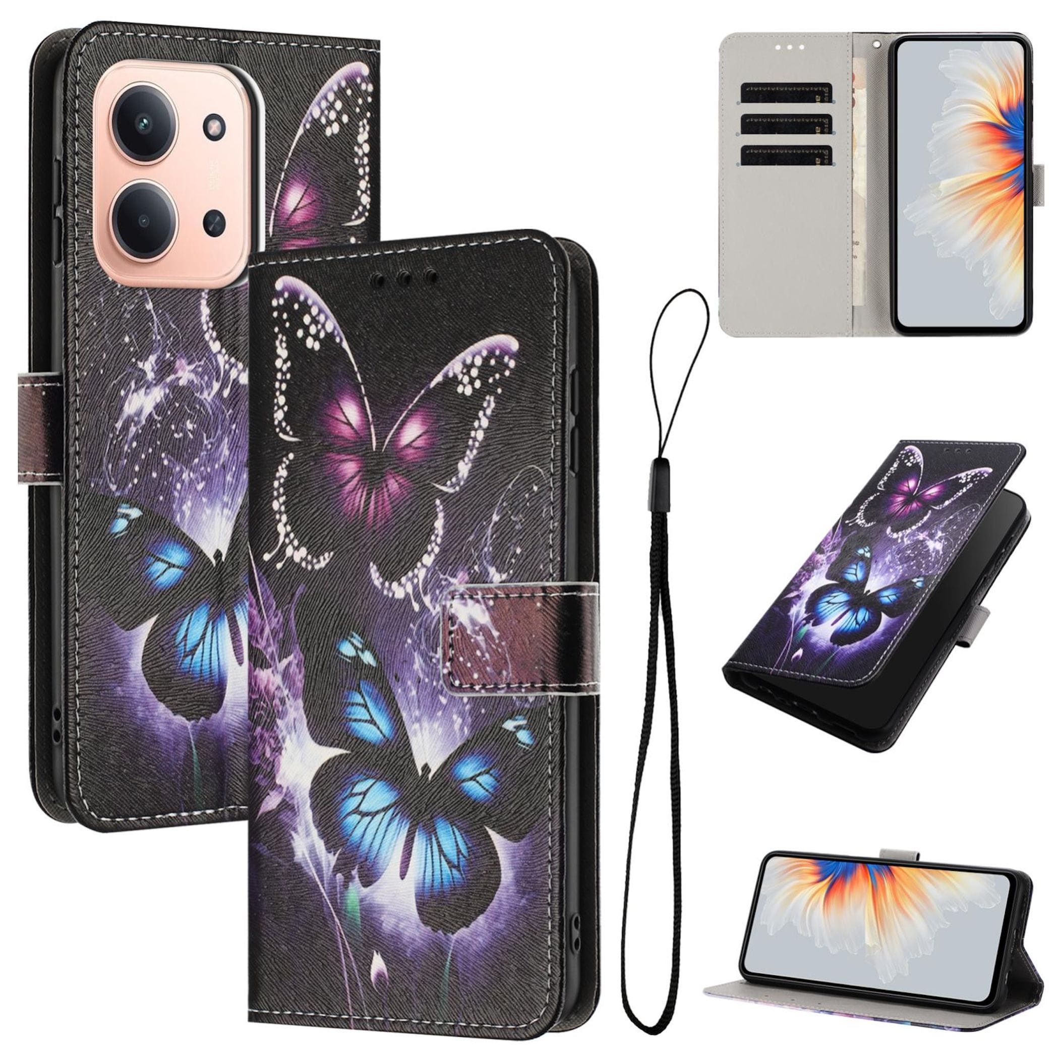 Handyh&uuml;lle Klapph&uuml;lle f&uuml;r Xiaomi Redmi 15C 5G / 4G Kunstleder Flip Wallet Tasche 