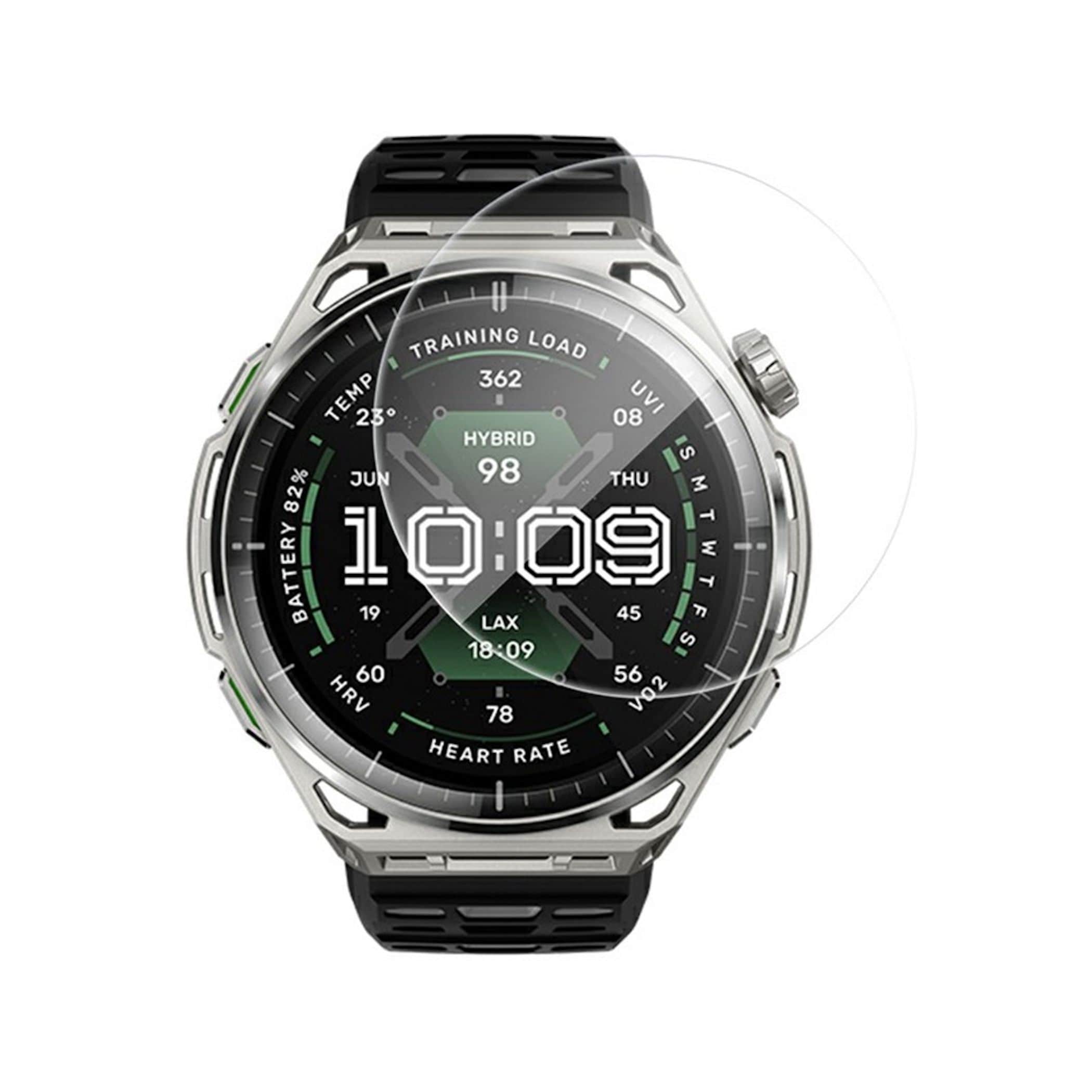 Smartwatch Display Schutzglas f&uuml;r Amazfit Balance 3 9H H&auml;rte kratzfest Hartglas 