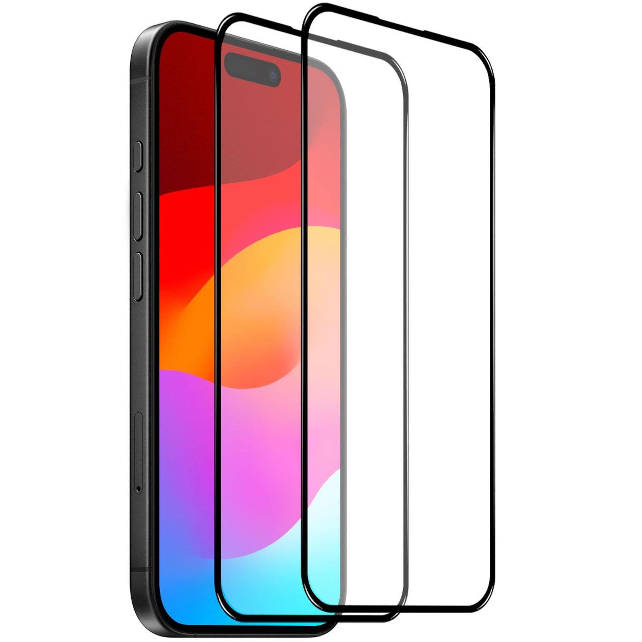 2x Full Cover Schutzglas f&uuml;r Apple iPhone 18 Pro Max Displayschutz 3D 9H Glas 