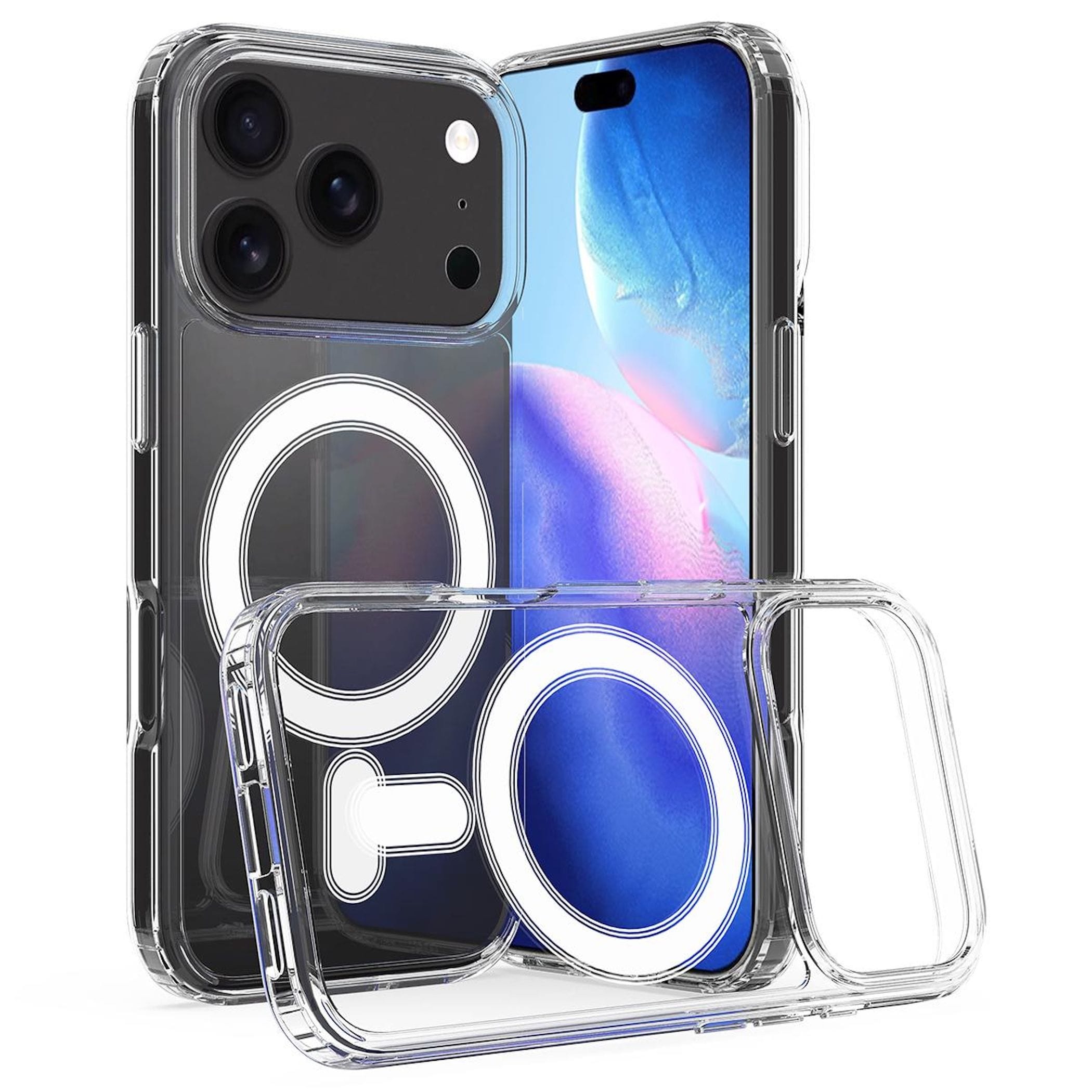 MagSafe TPU Handyh&uuml;lle f&uuml;r Apple iPhone 18 Pro Magnetring Sto&szlig;schutz Transparent 
