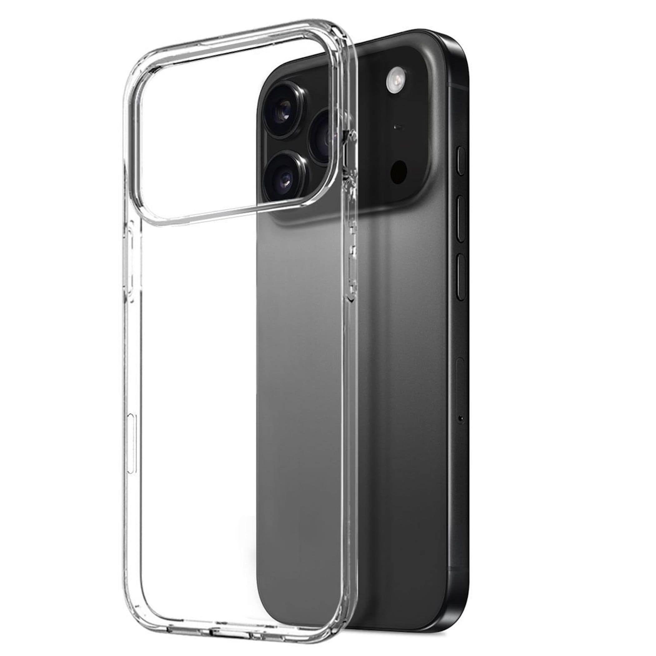 Silikon Handyh&uuml;lle f&uuml;r Apple iPhone 18 Pro Max TPU Sto&szlig;fest Flexibel Transparent 